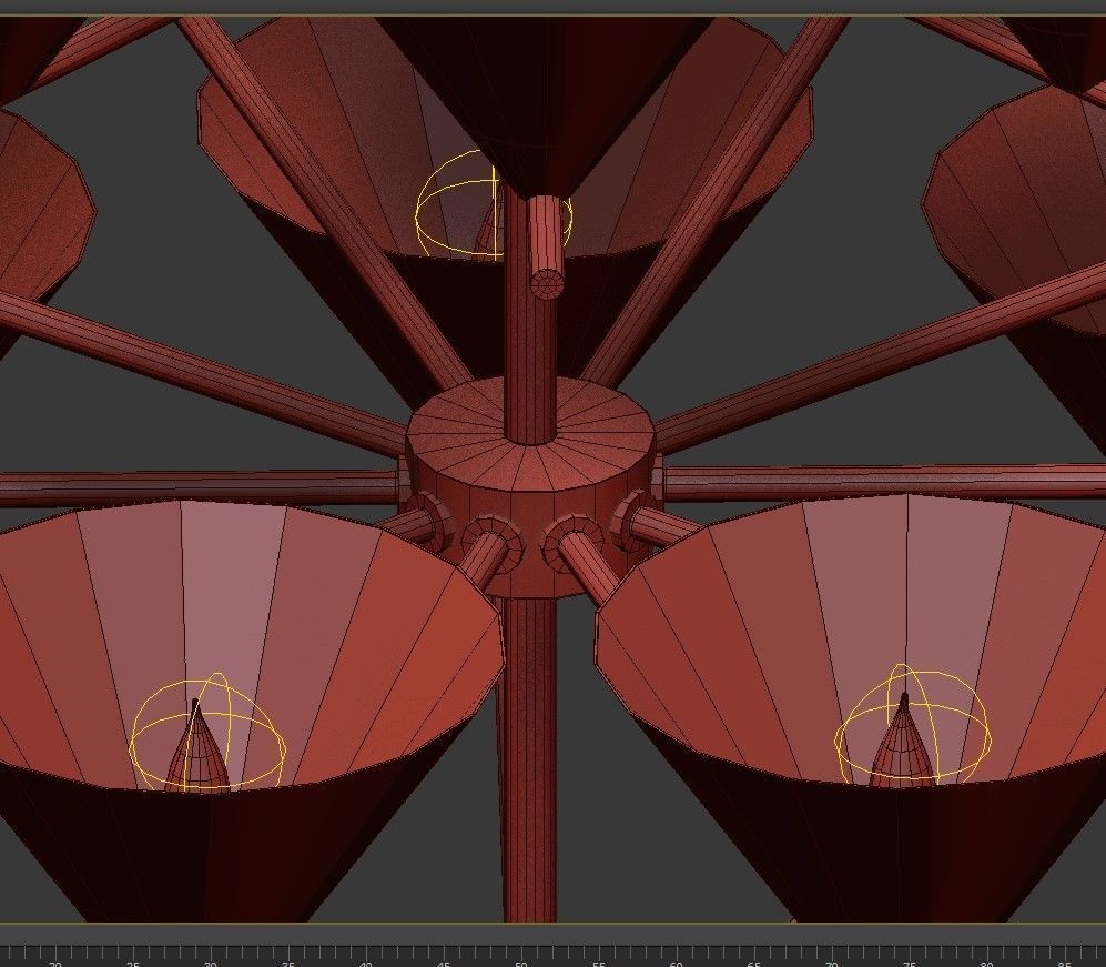 Cleo Three Tier Chandelier 3D model_3