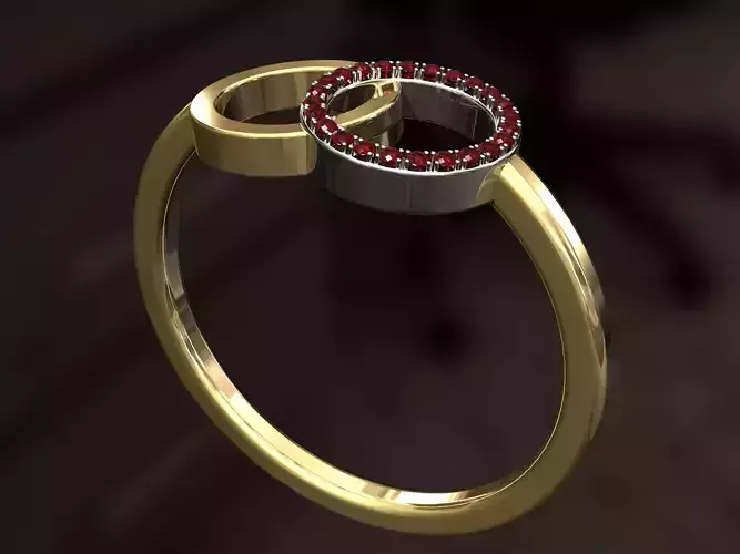Ring with two wheels