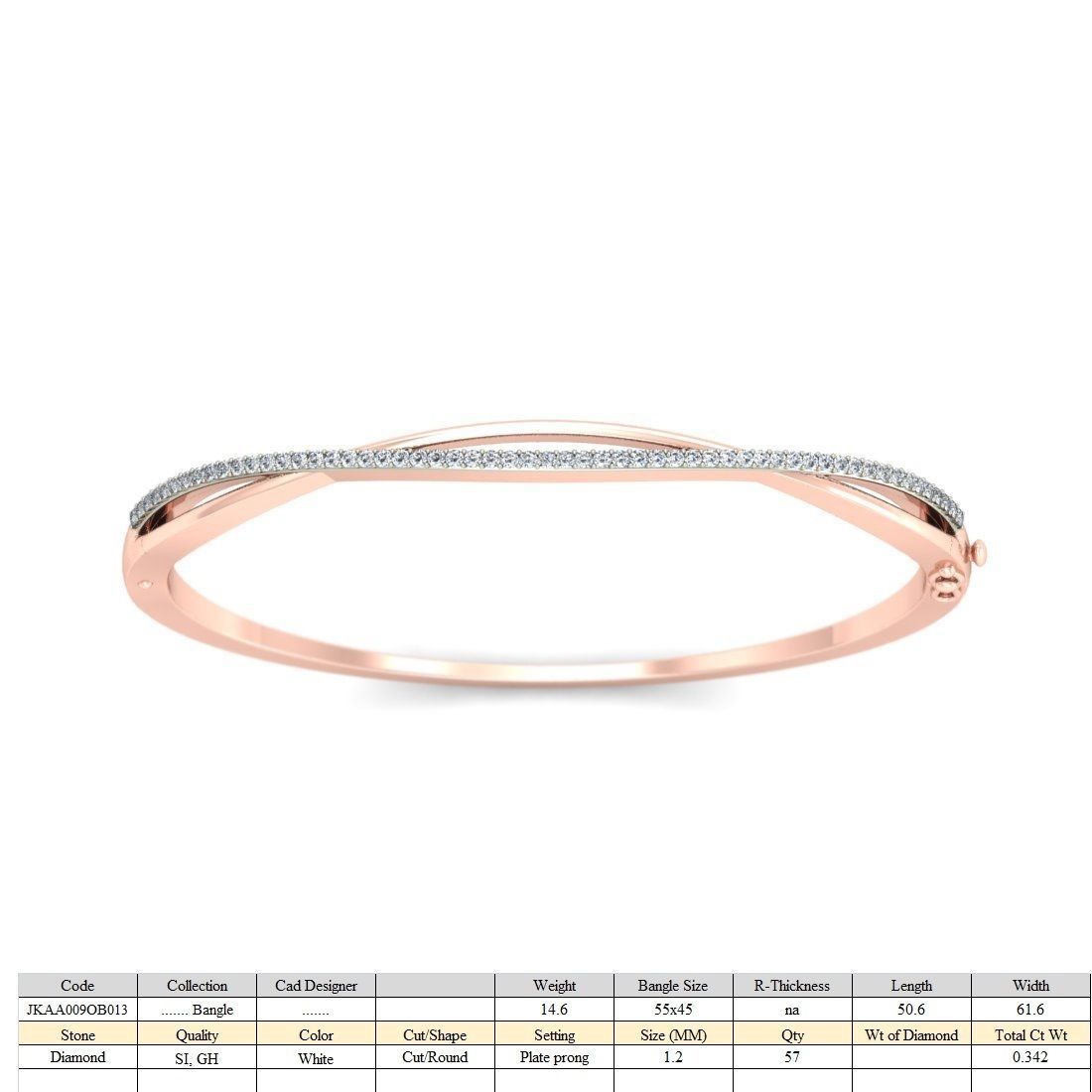 20 Women Bangles Bracelets 3dm Stl details print model  3D print model_12