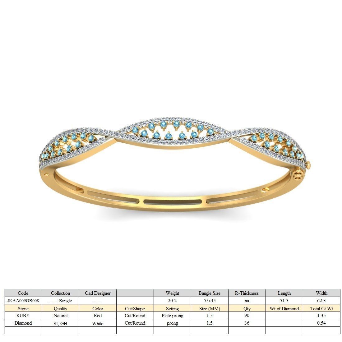 20 Women Bangles Bracelets 3dm Stl details print model  3D print model_7