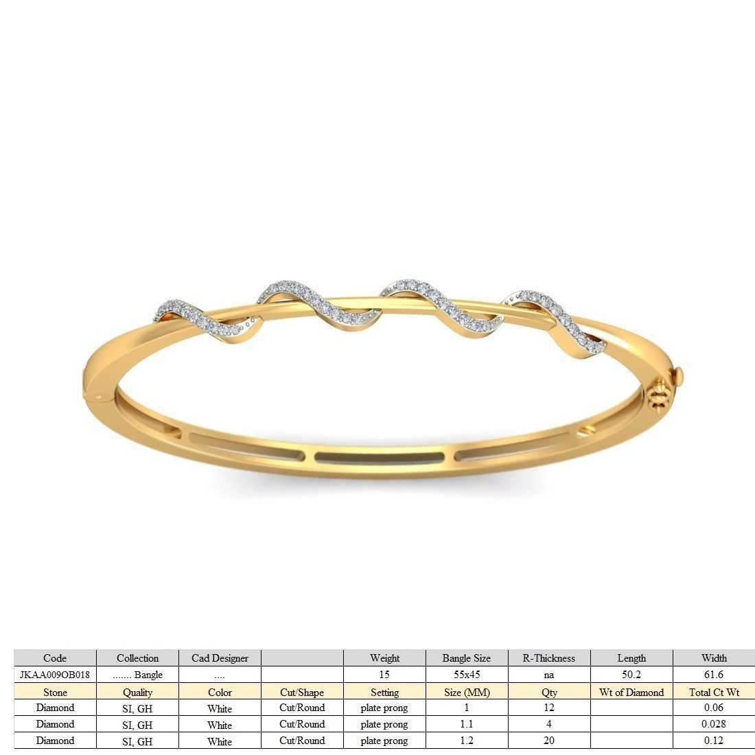20 Women Bangles Bracelets 3dm Stl details print model  3D print model_17