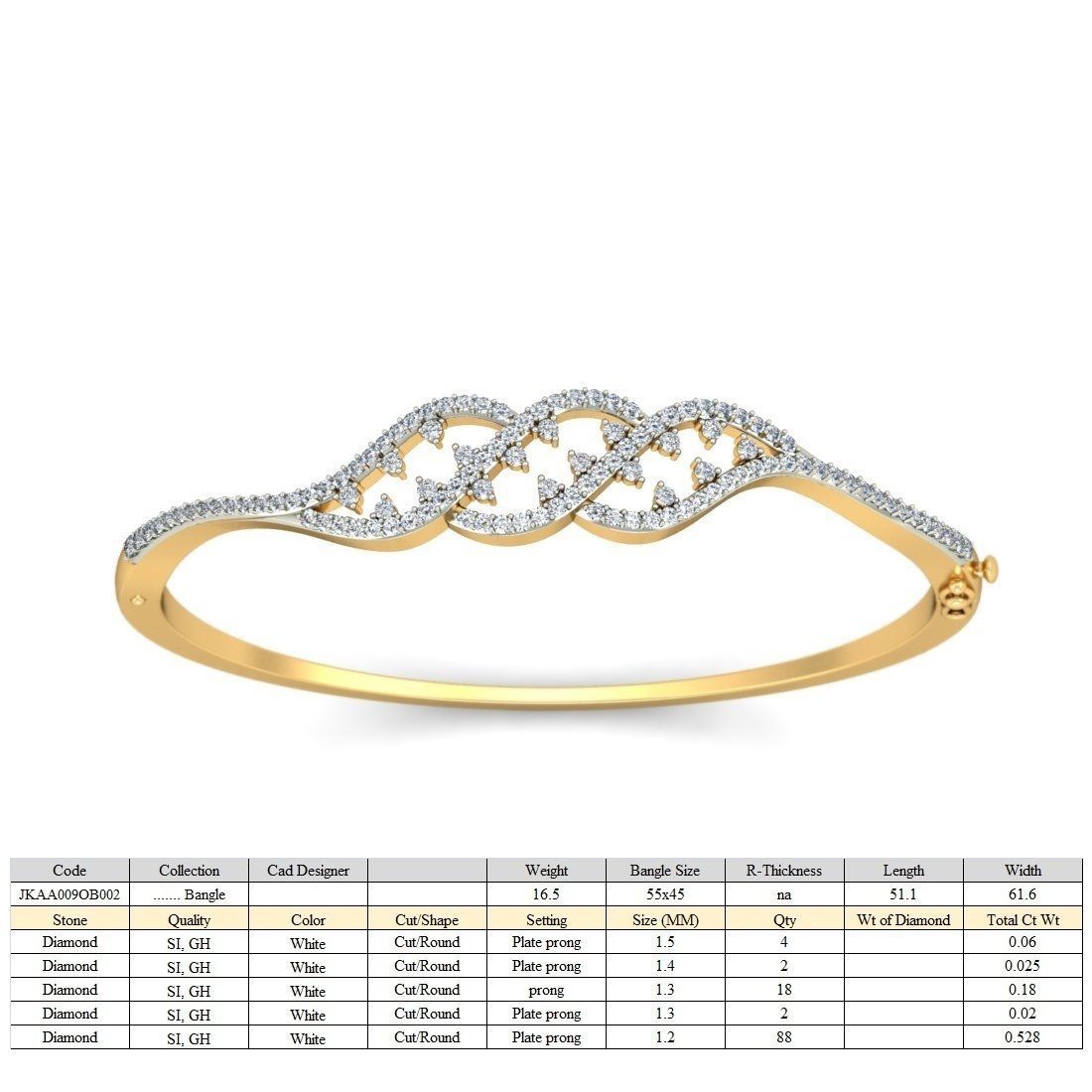 20 Women Bangles Bracelets 3dm Stl details print model  3D print model_1