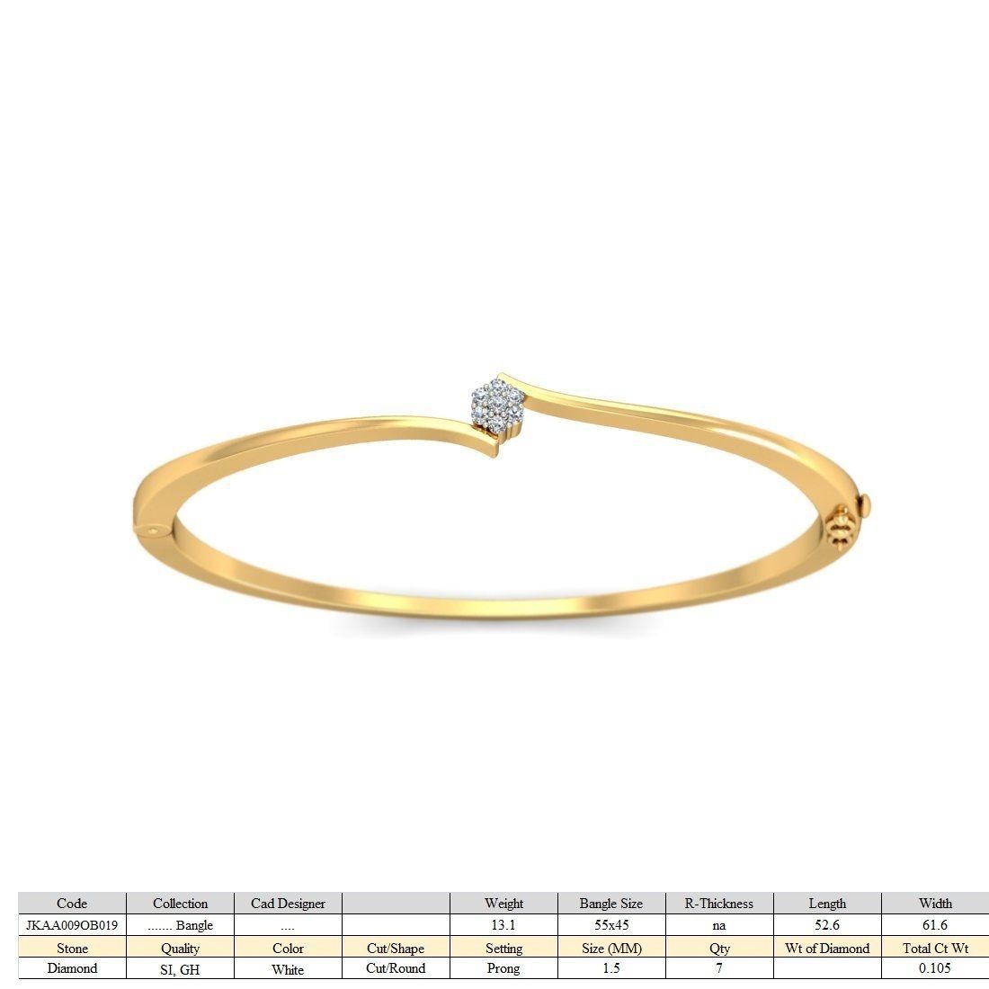 20 Women Bangles Bracelets 3dm Stl details print model  3D print model_18