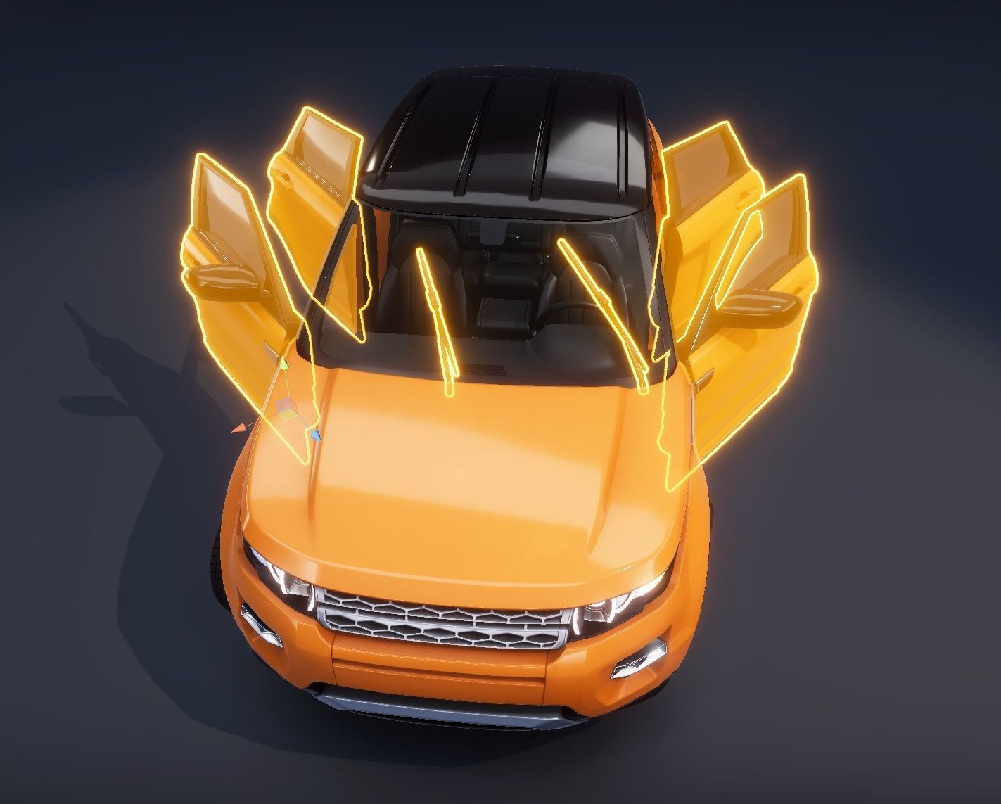 Realistic Car HD 01 Low-poly 3D model_14