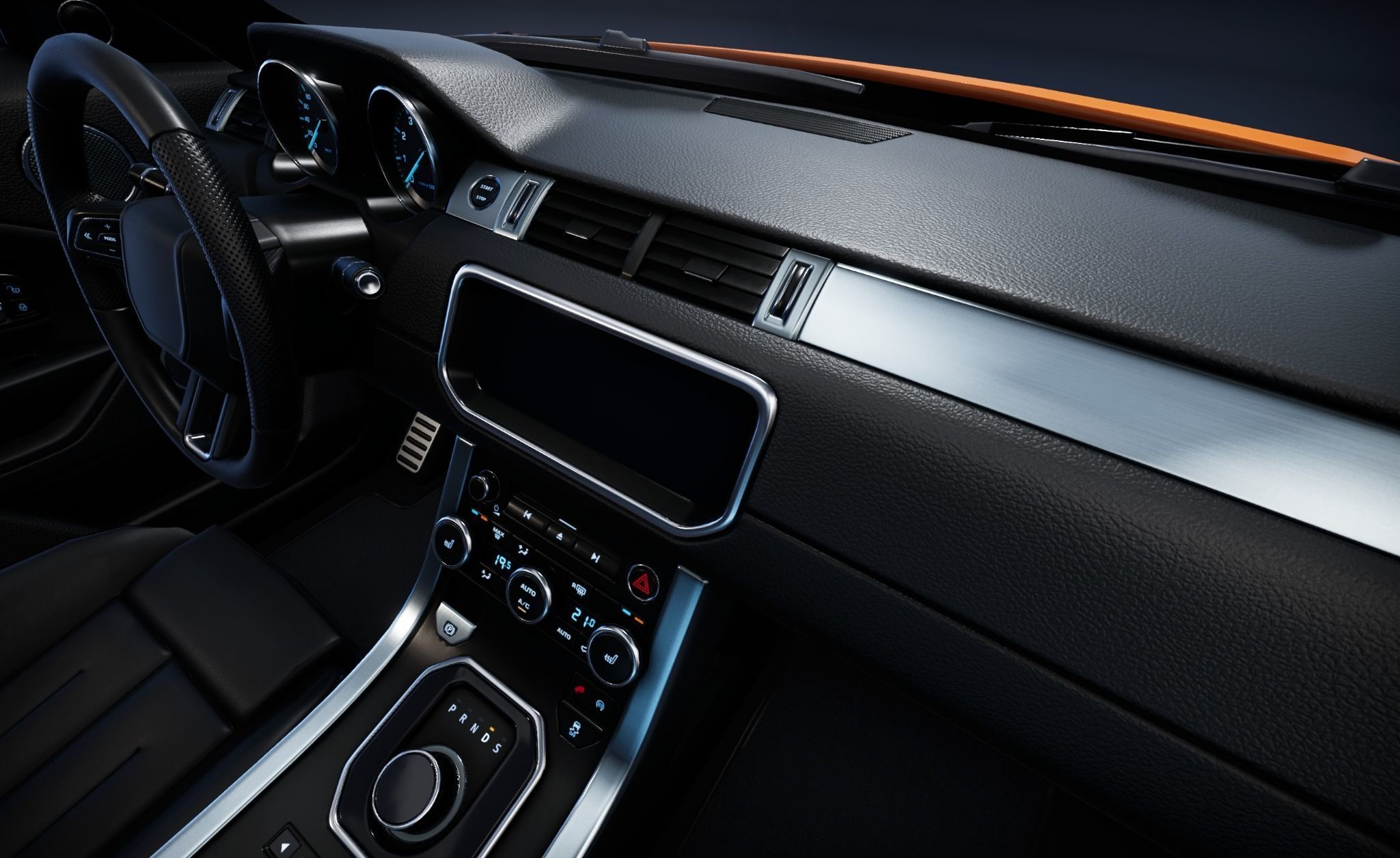 Realistic Car HD 01 Low-poly 3D model_7