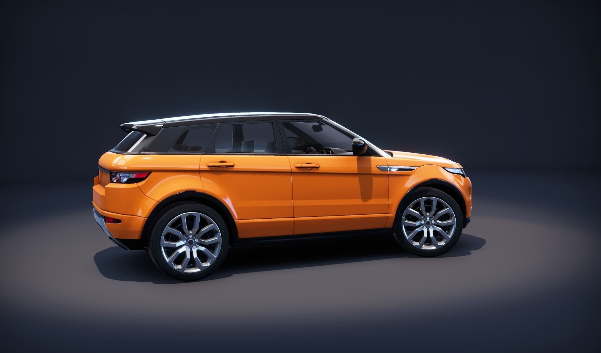 Realistic Car HD 01 Low-poly 3D model_9