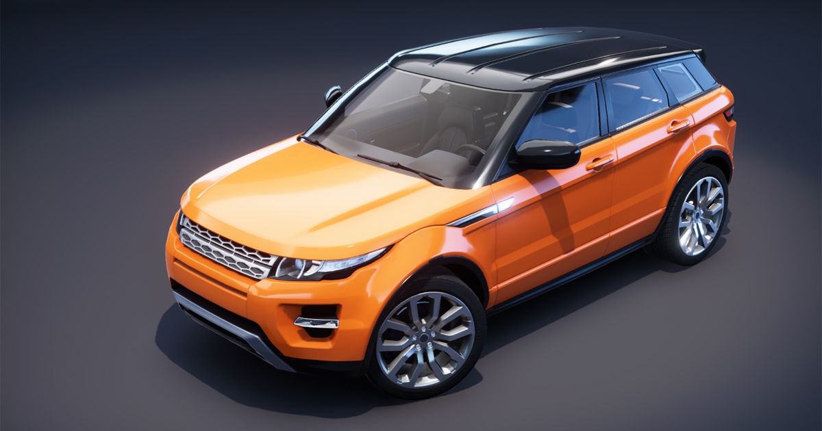 Realistic Car HD 01 Low-poly 3D model_21