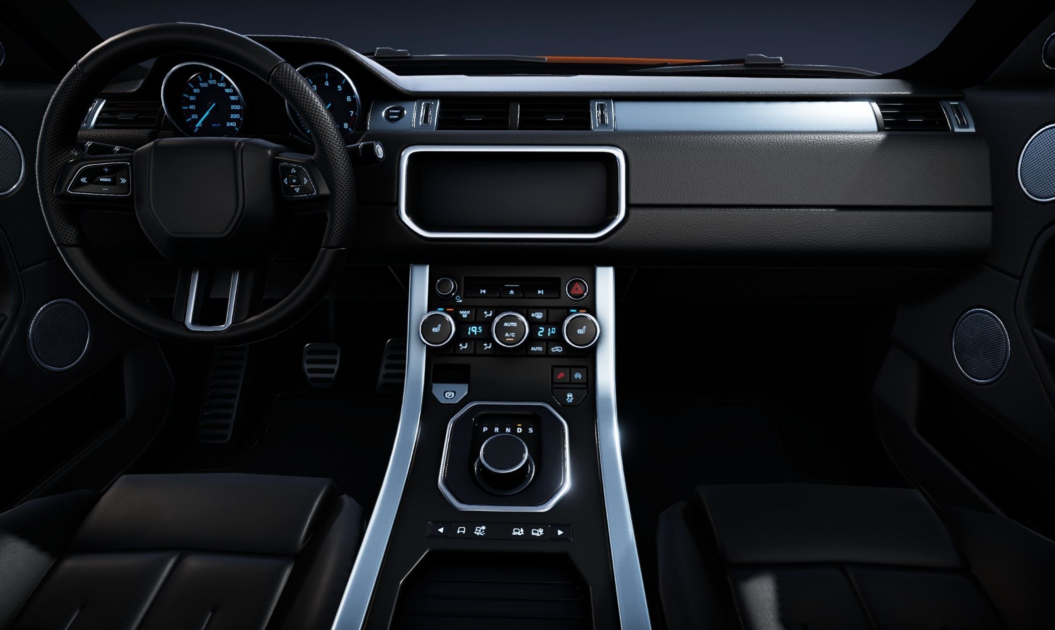 Realistic Car HD 01 Low-poly 3D model_12