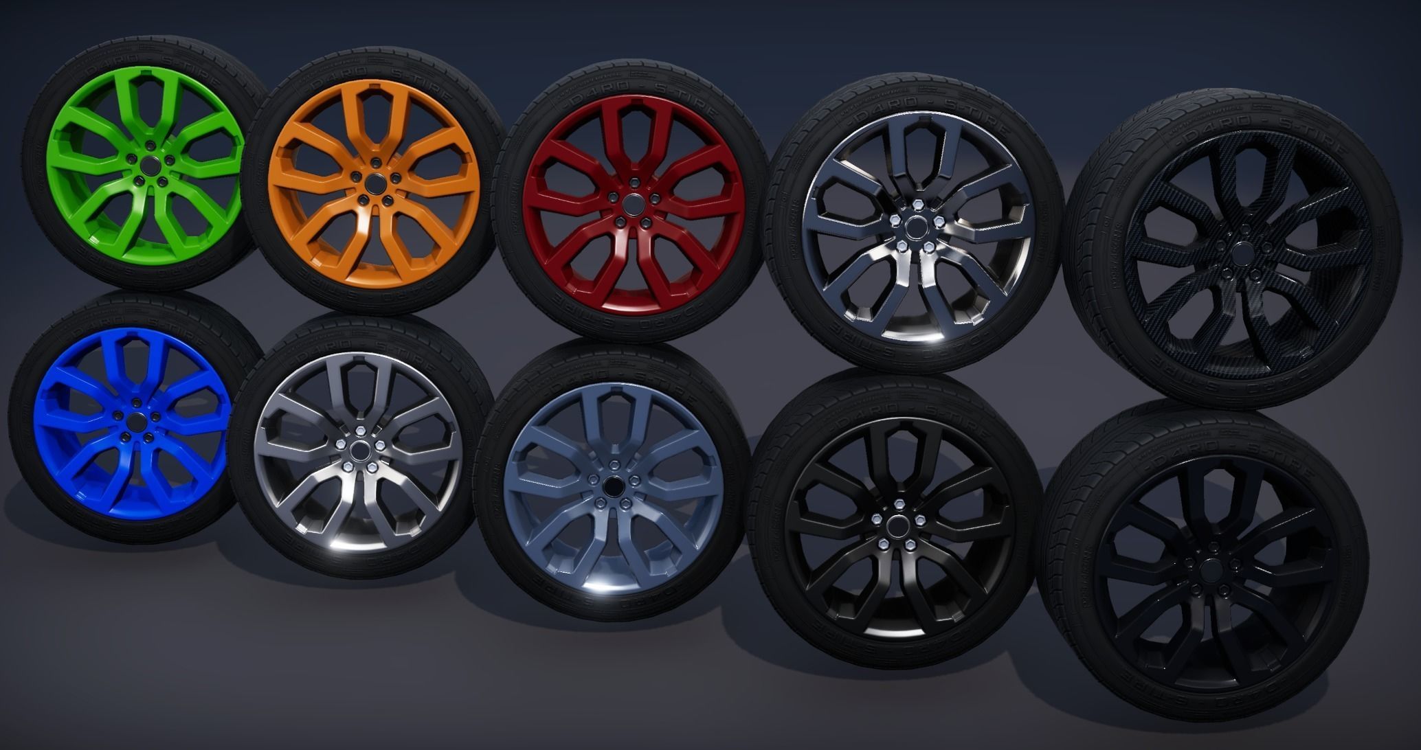 Realistic Car HD 01 Low-poly 3D model_16