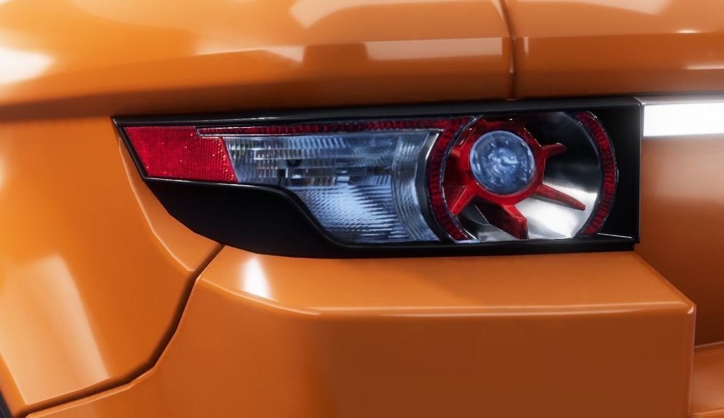 Realistic Car HD 01 Low-poly 3D model_23