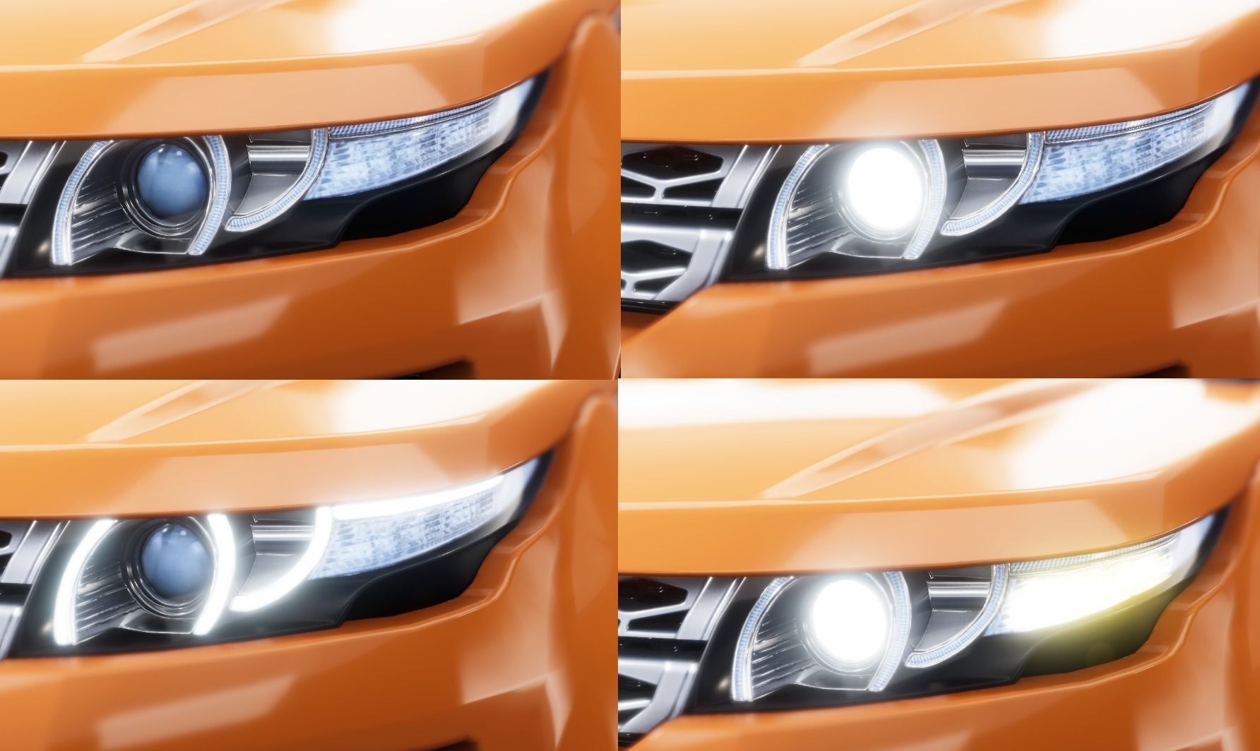 Realistic Car HD 01 Low-poly 3D model_19