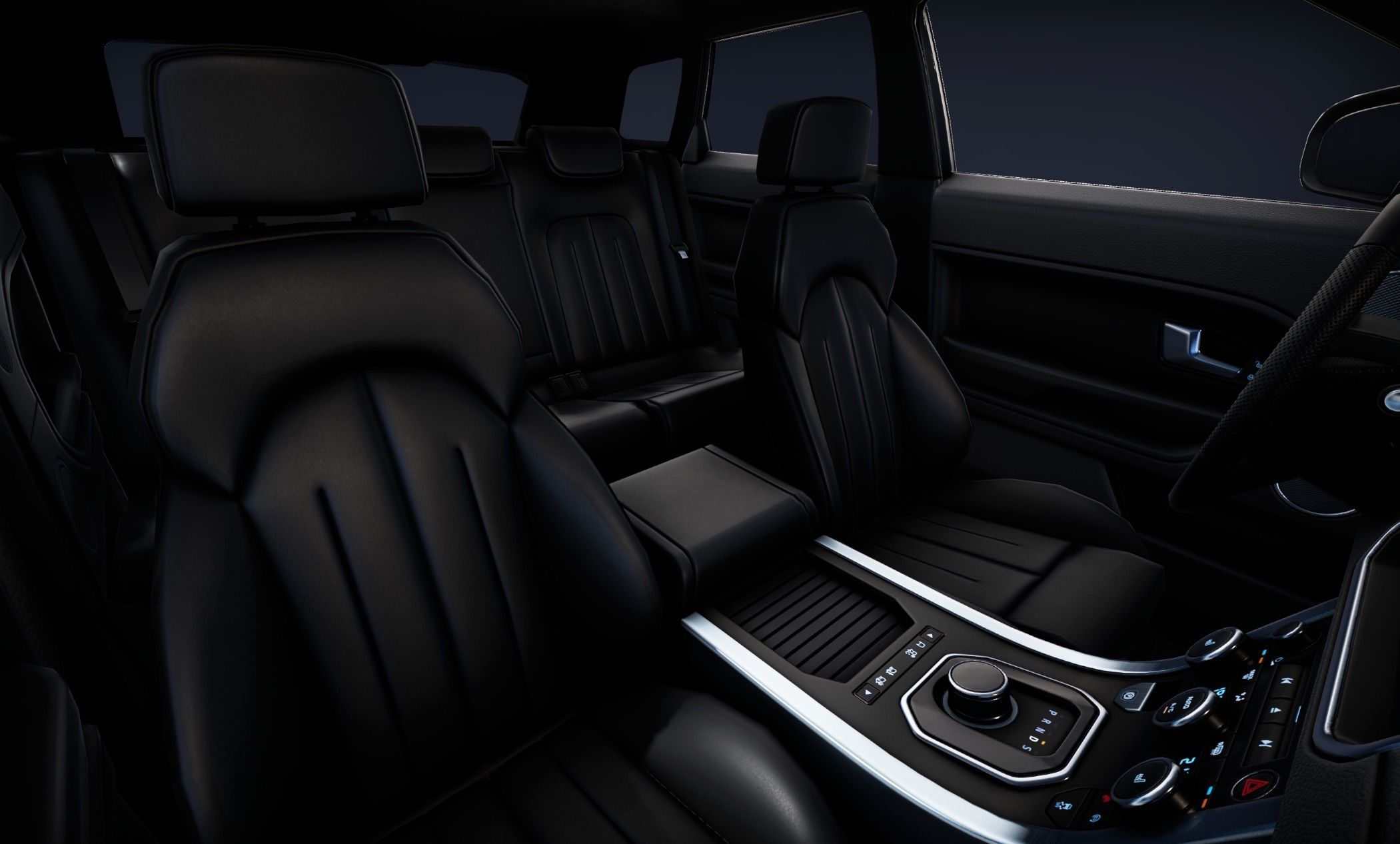 Realistic Car HD 01 Low-poly 3D model_11