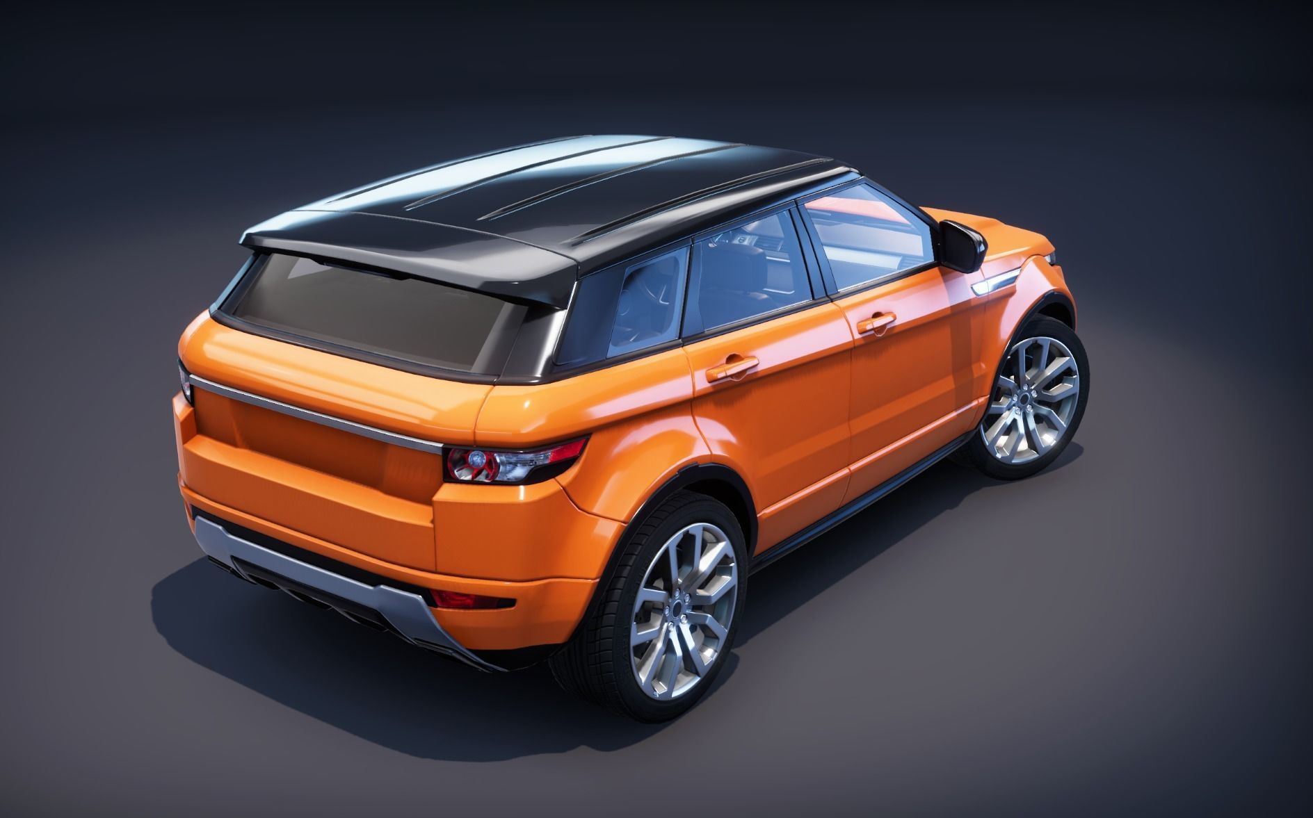 Realistic Car HD 01 Low-poly 3D model_2