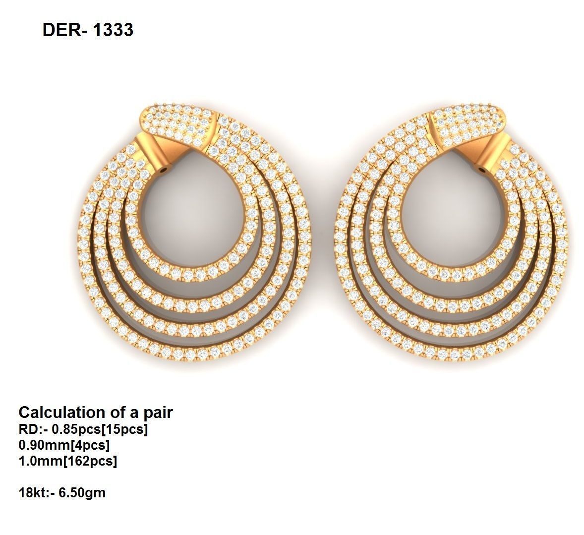 650 Ring Earrings Pendant Bracelets Necklace 3dm bulk collection 3D print model_75