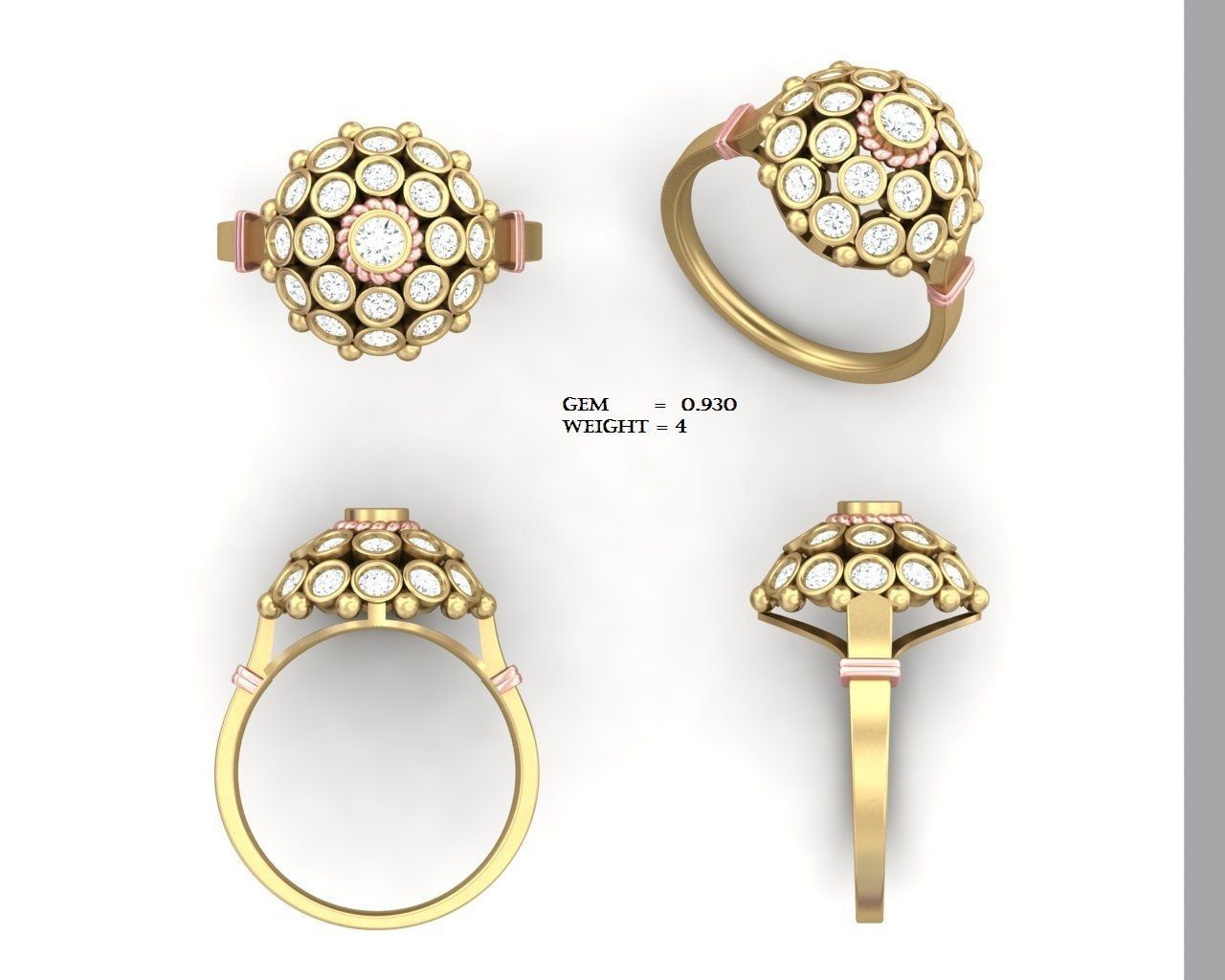 650 Ring Earrings Pendant Bracelets Necklace 3dm bulk collection 3D print model_130