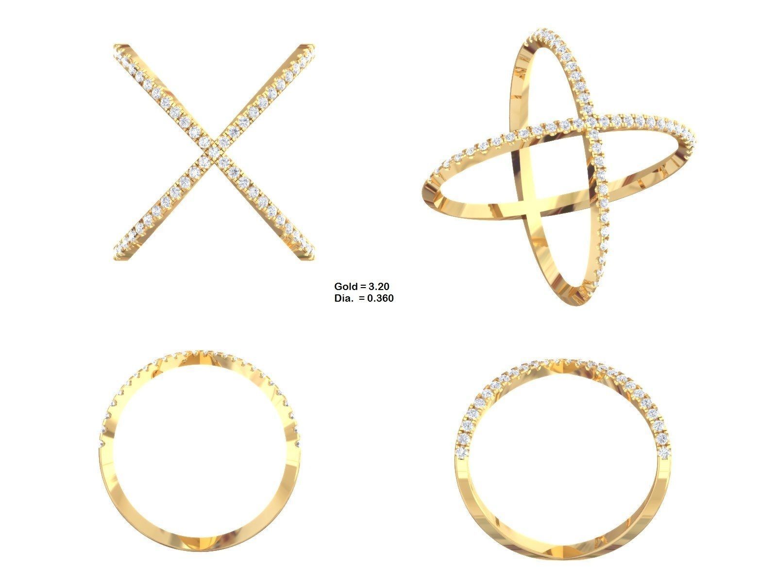 650 Ring Earrings Pendant Bracelets Necklace 3dm bulk collection 3D print model_54