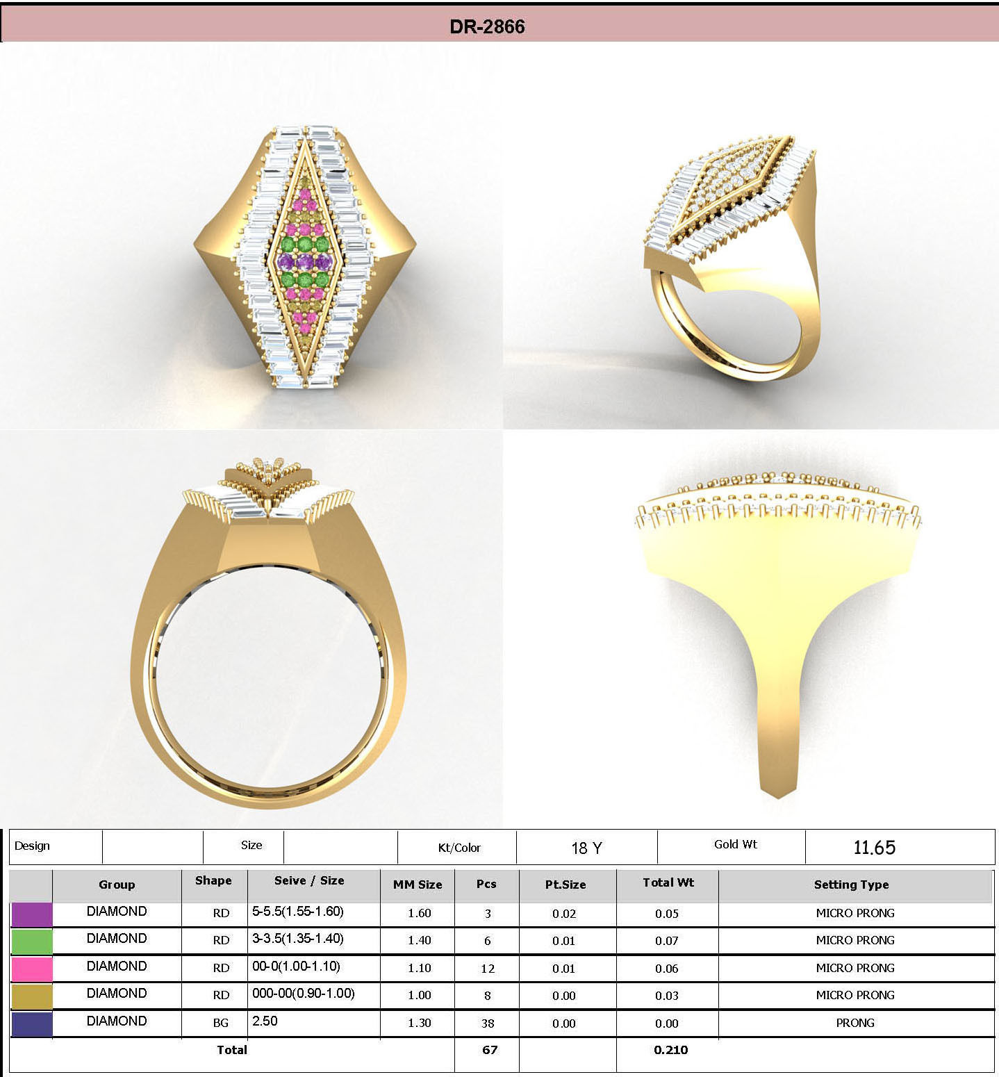 650 Ring Earrings Pendant Bracelets Necklace 3dm bulk collection 3D print model_16