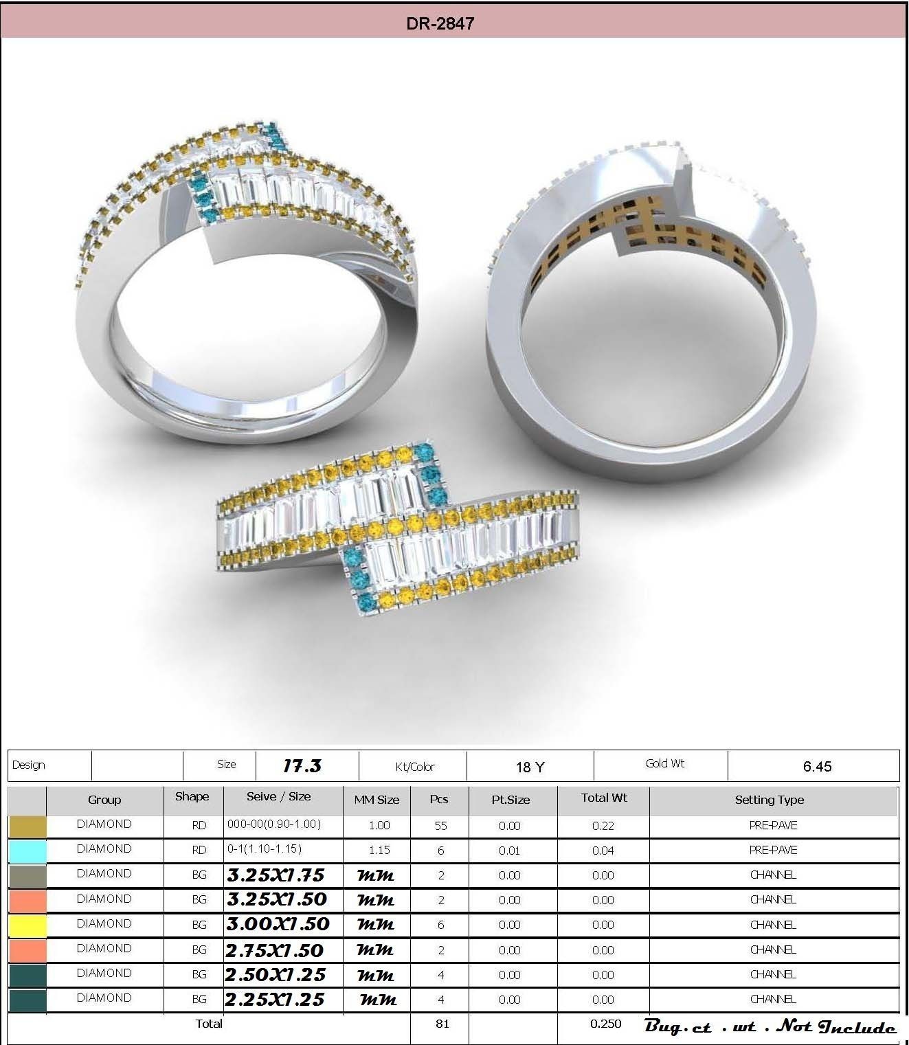 650 Ring Earrings Pendant Bracelets Necklace 3dm bulk collection 3D print model_21