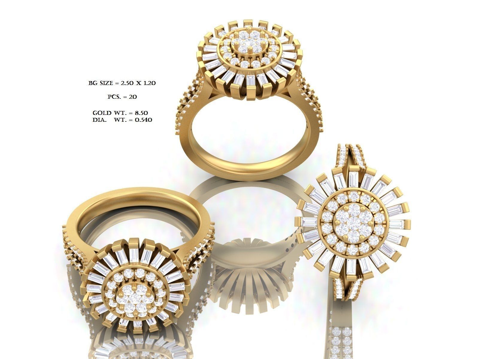 650 Ring Earrings Pendant Bracelets Necklace 3dm bulk collection 3D print model_19