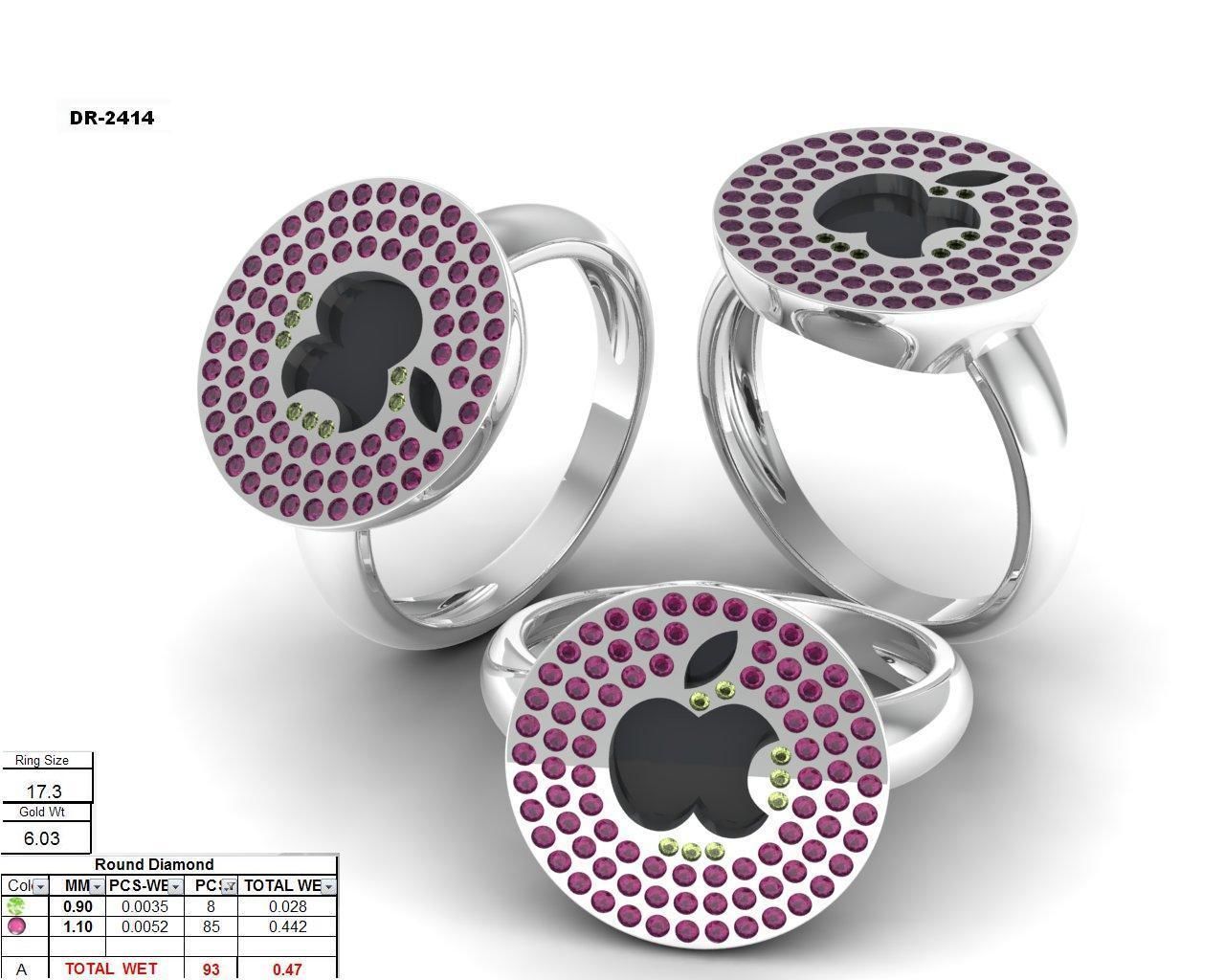 650 Ring Earrings Pendant Bracelets Necklace 3dm bulk collection 3D print model_115