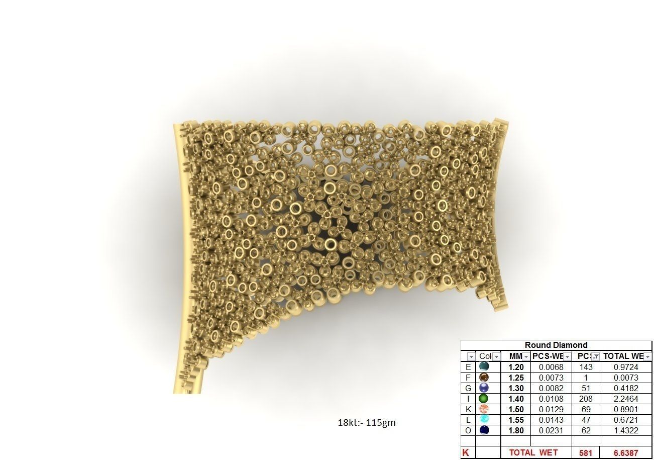 650 Ring Earrings Pendant Bracelets Necklace 3dm bulk collection 3D print model_14