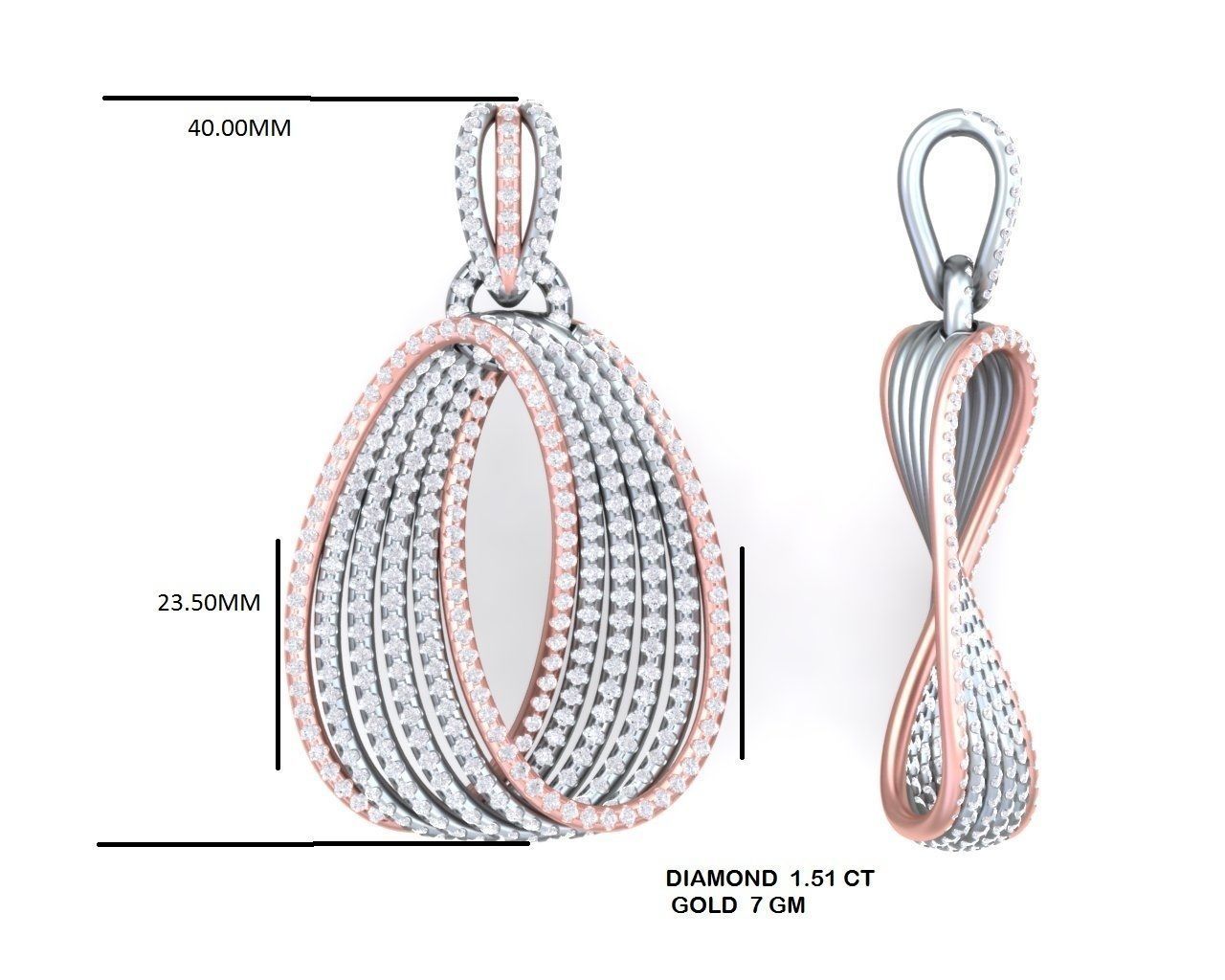 650 Ring Earrings Pendant Bracelets Necklace 3dm bulk collection 3D print model_66