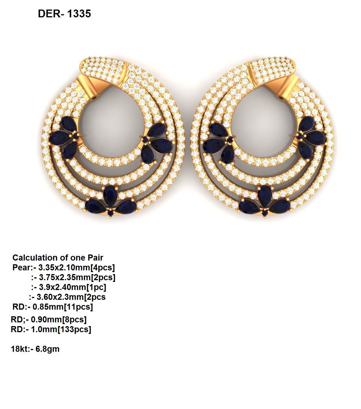 650 Ring Earrings Pendant Bracelets Necklace 3dm bulk collection 3D print model_17