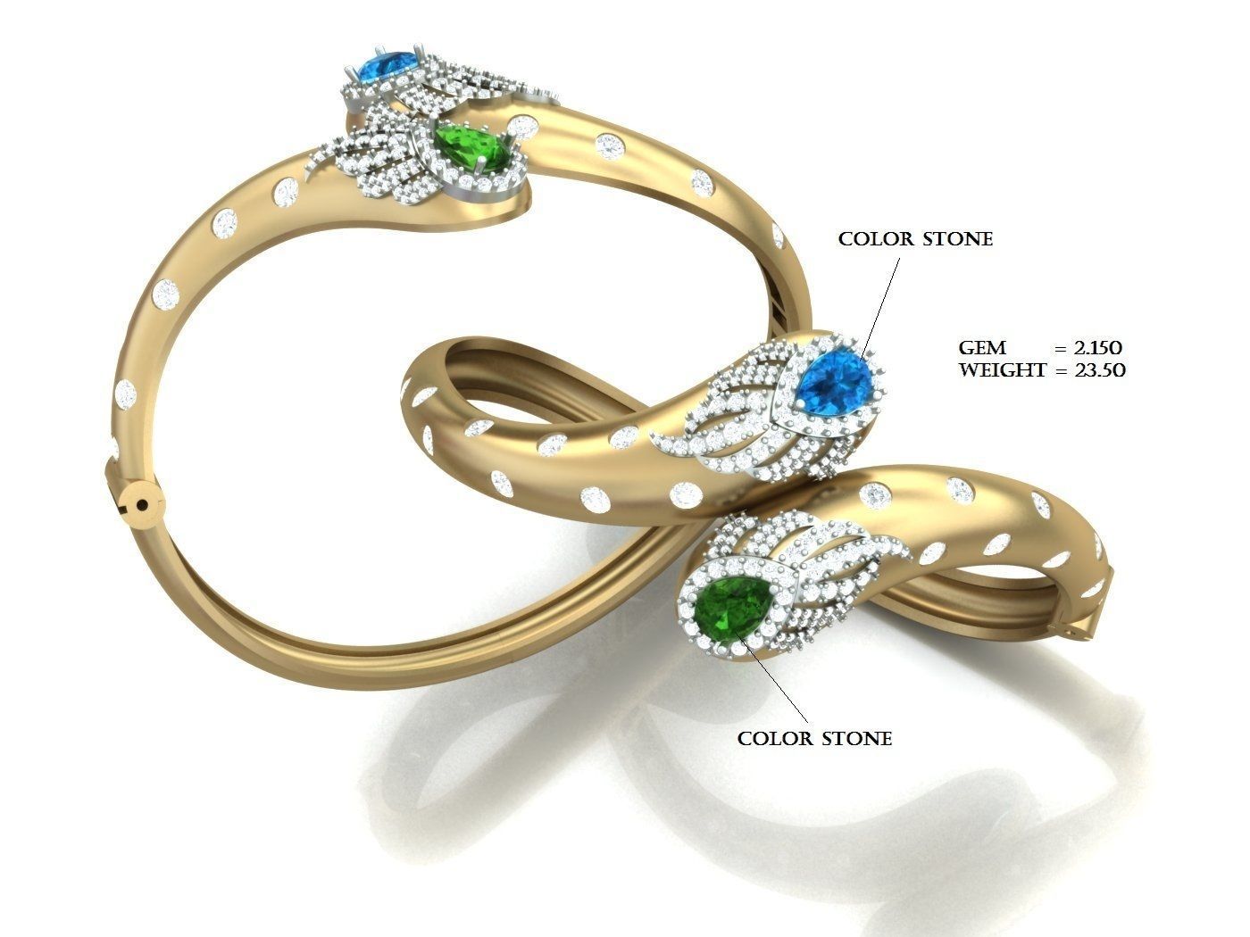 650 Ring Earrings Pendant Bracelets Necklace 3dm bulk collection 3D print model_69