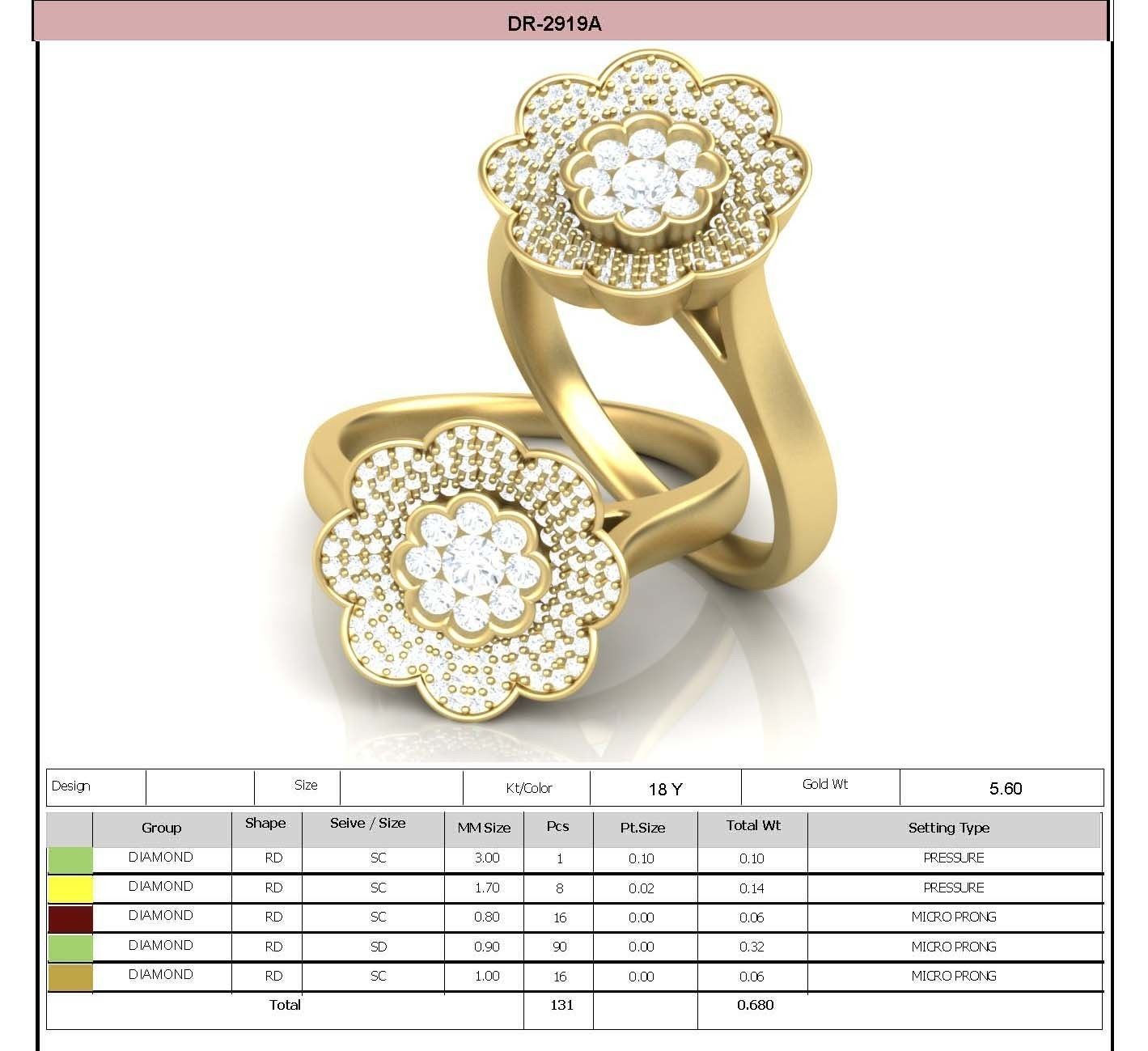 650 Ring Earrings Pendant Bracelets Necklace 3dm bulk collection 3D print model_109