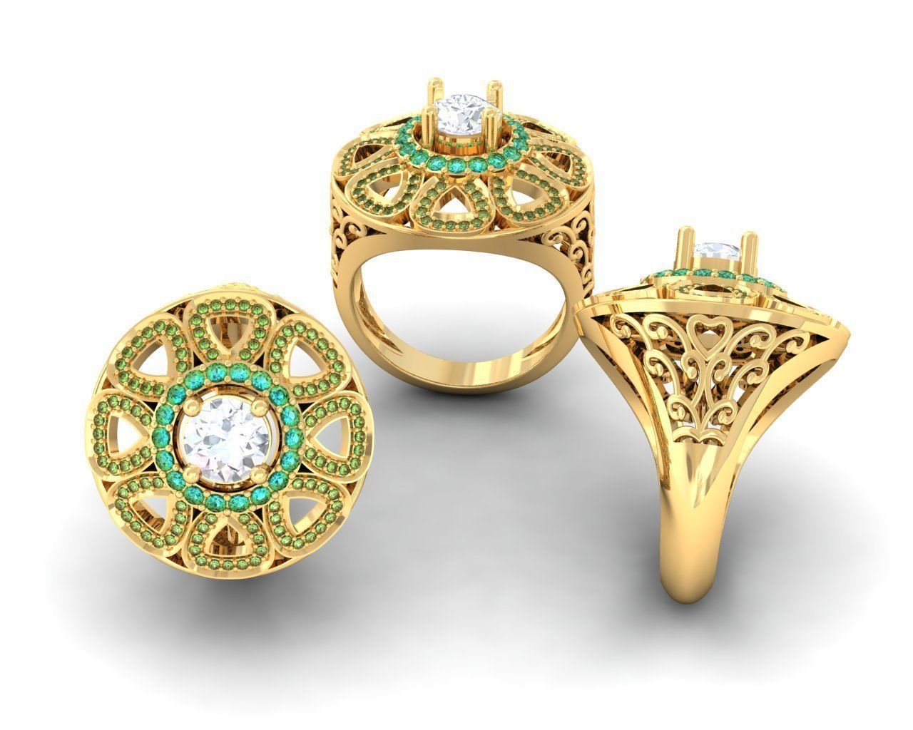 650 Ring Earrings Pendant Bracelets Necklace 3dm bulk collection 3D print model_114