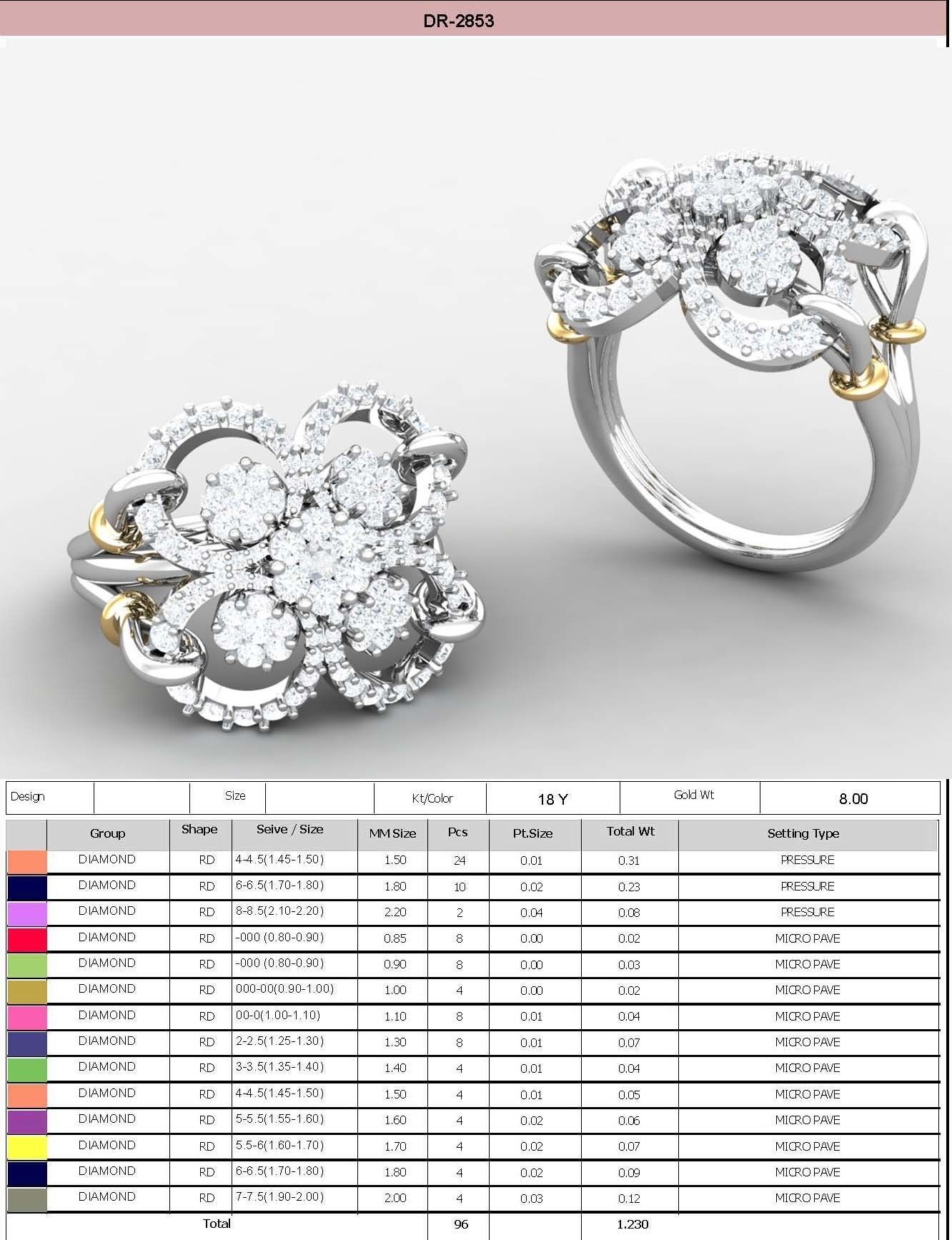 650 Ring Earrings Pendant Bracelets Necklace 3dm bulk collection 3D print model_15