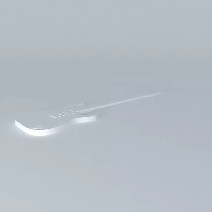 Blank Guitar Free 3D model