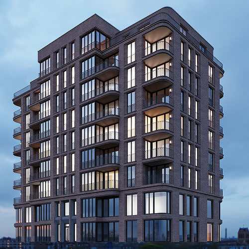 Residential and commercial buildings 3D Model Pack 6