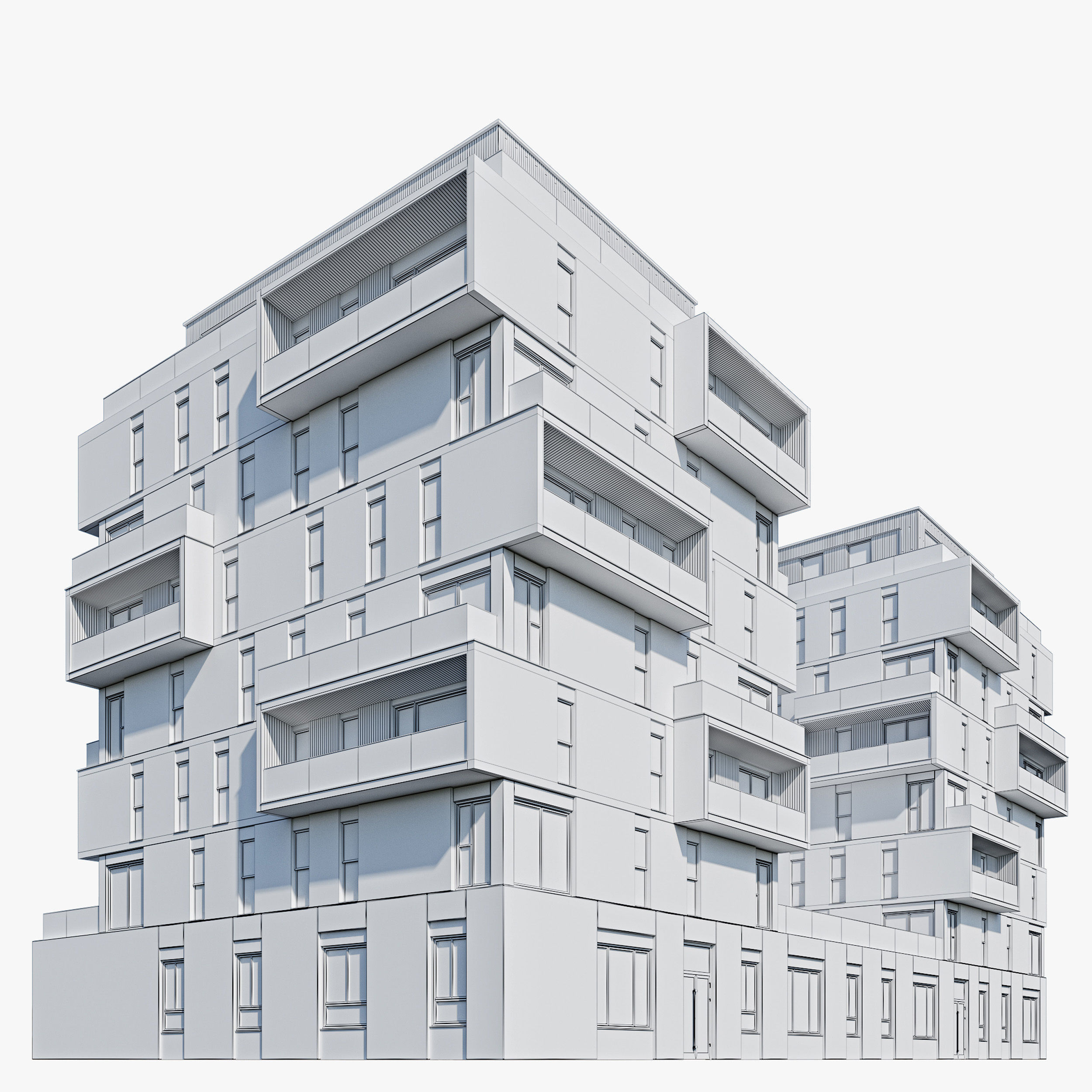 Residential and commercial buildings 3D Model Collection_3