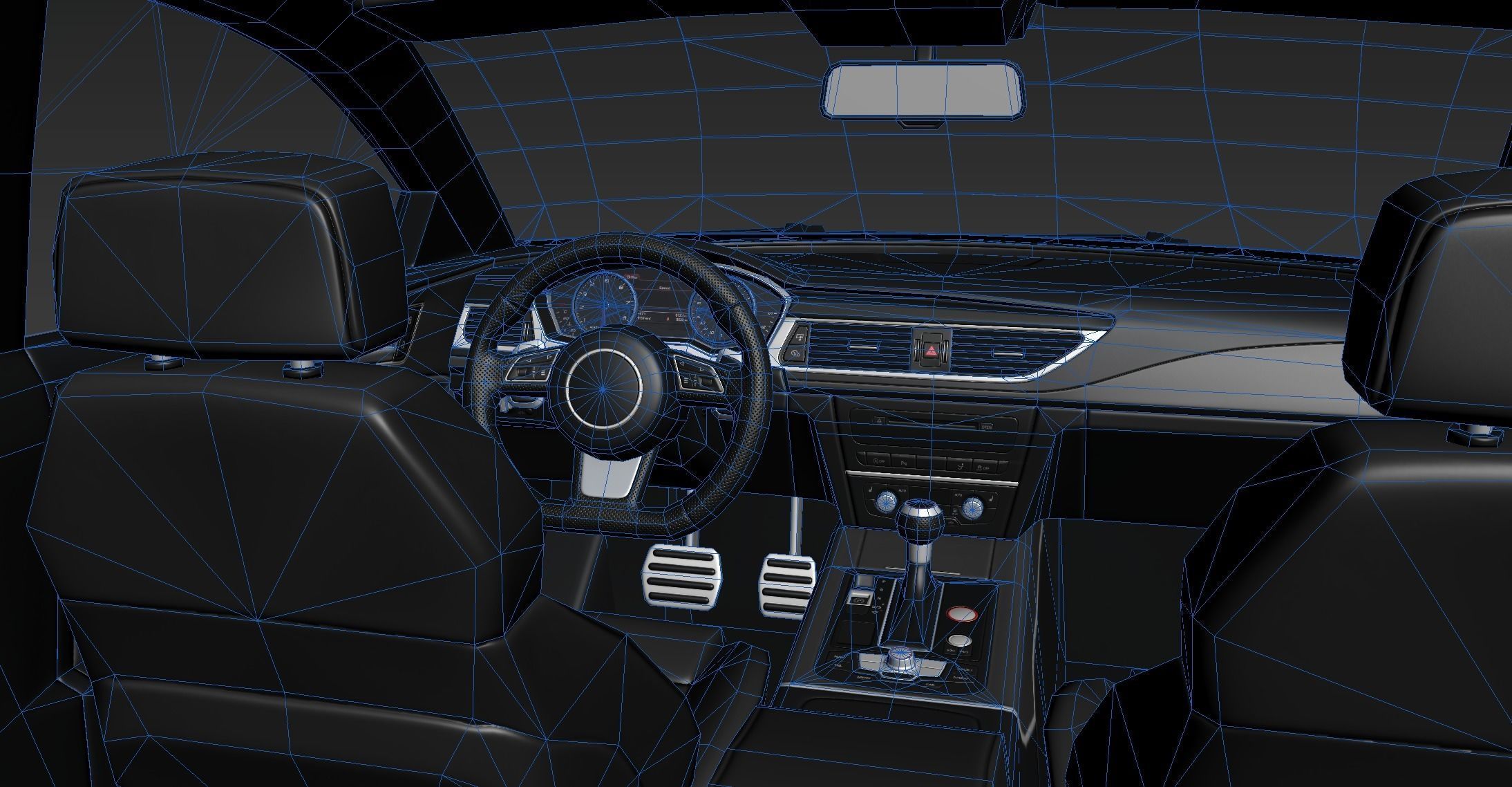 Realistic Car HD 02 Low-poly 3D model_21