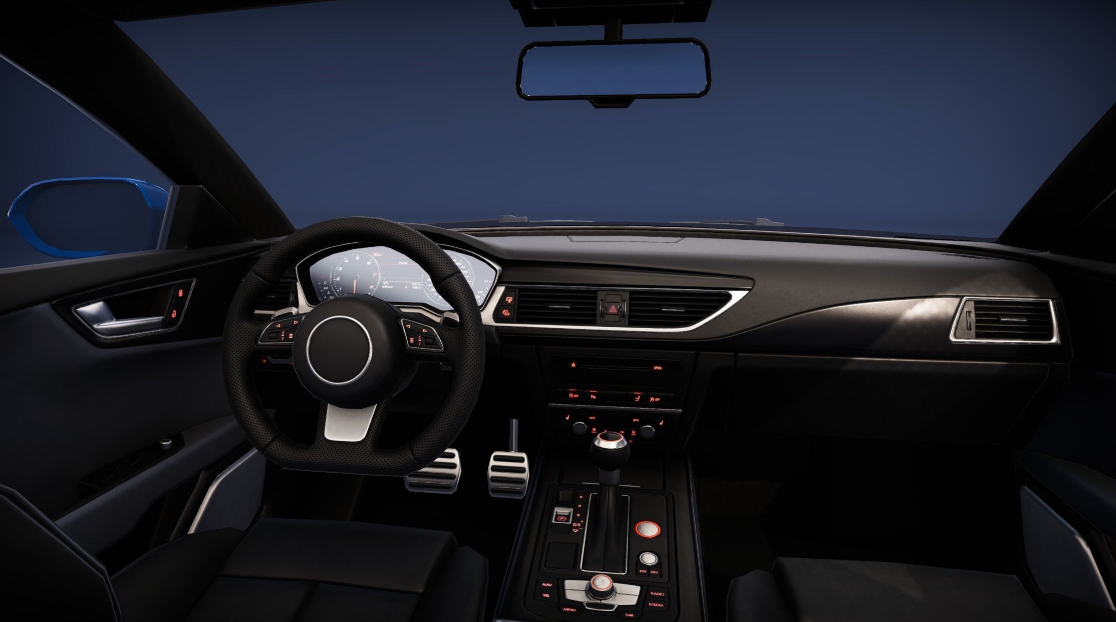 Realistic Car HD 02 Low-poly 3D model_18