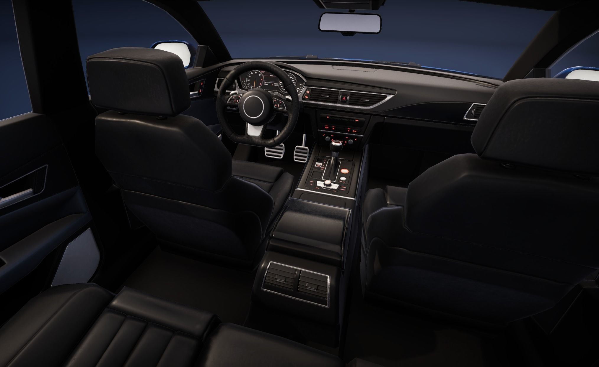 Realistic Car HD 02 Low-poly 3D model_9