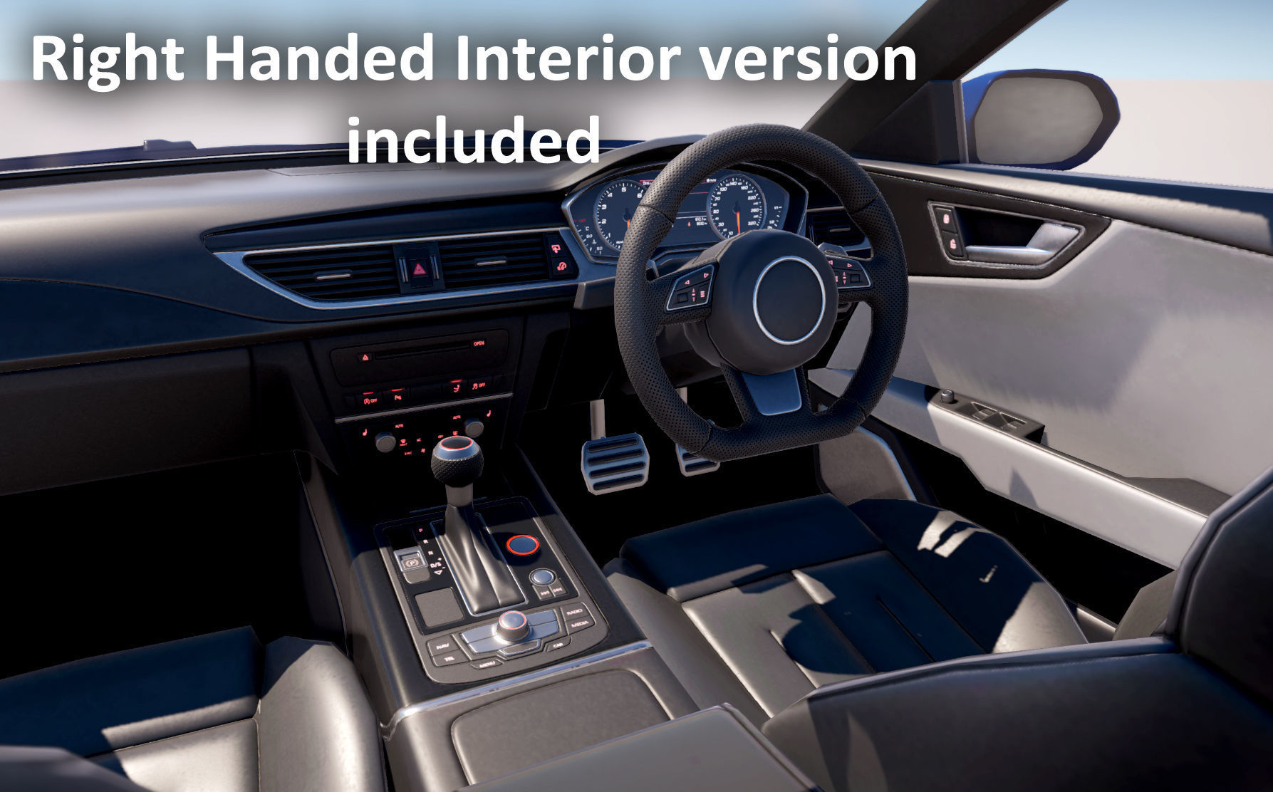 Realistic Car HD 02 Low-poly 3D model_17