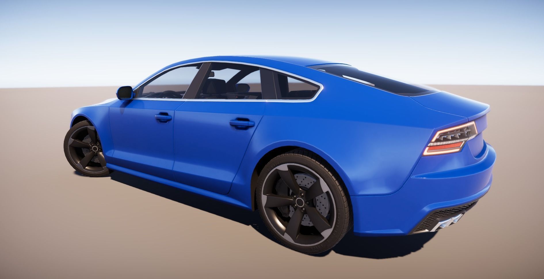 Realistic Car HD 02 Low-poly 3D model_16