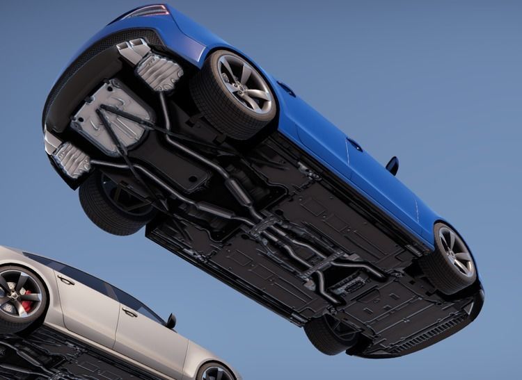 Realistic Car HD 02 Low-poly 3D model_13