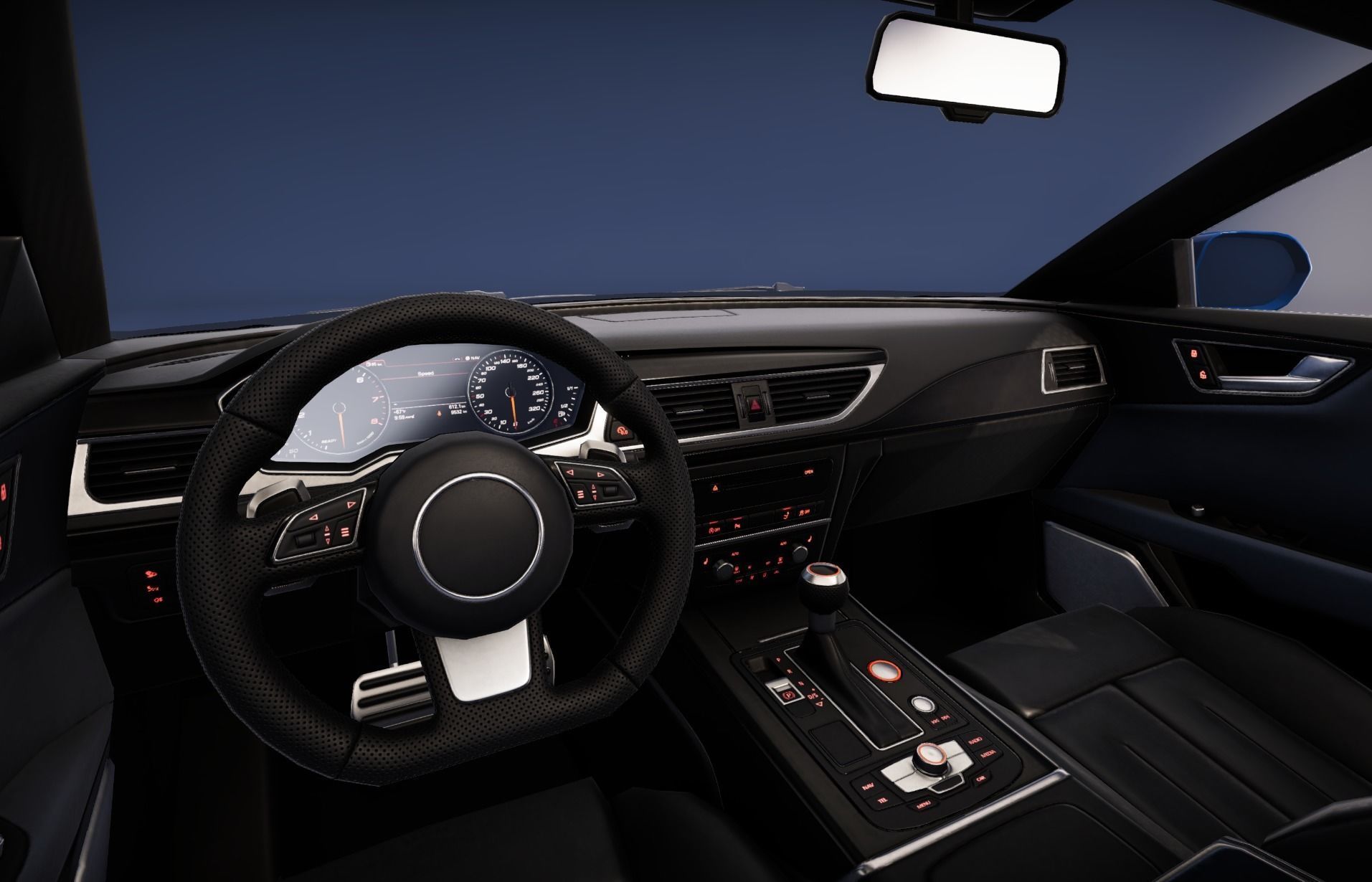 Realistic Car HD 02 Low-poly 3D model_8