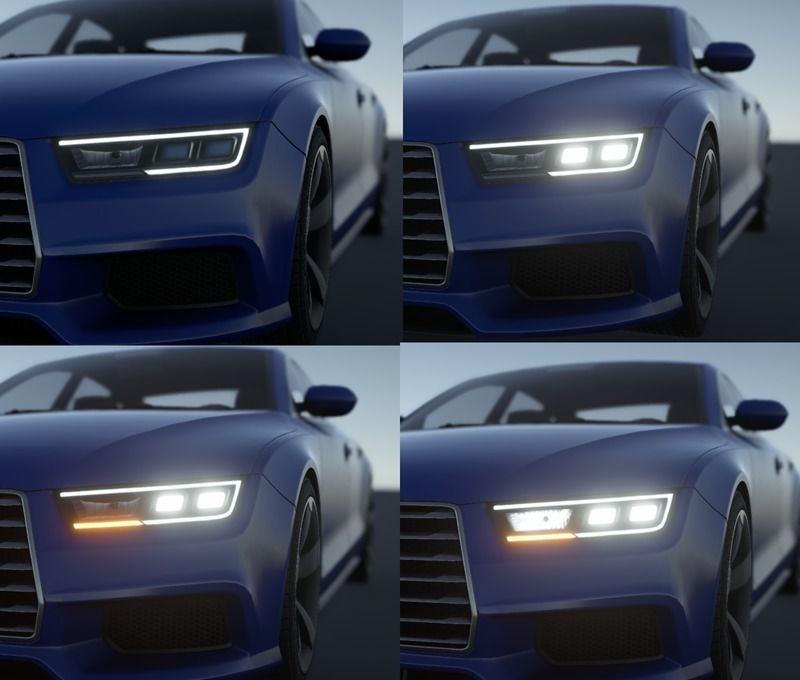 Realistic Car HD 02 Low-poly 3D model_11