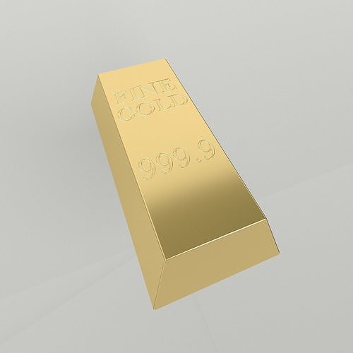 Bullion 001 Low-poly 3D model