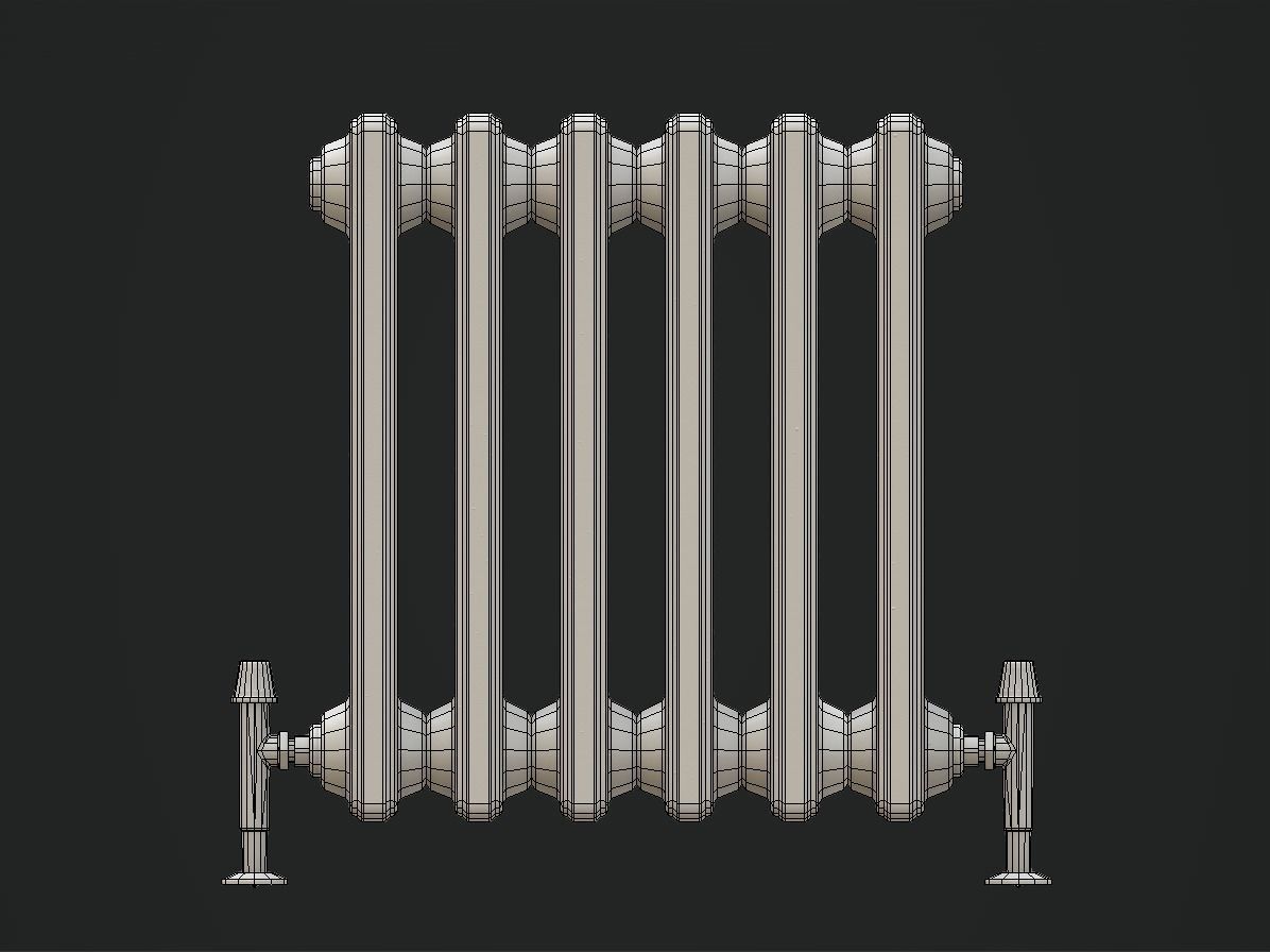 Radiator Low-poly 3D model_6