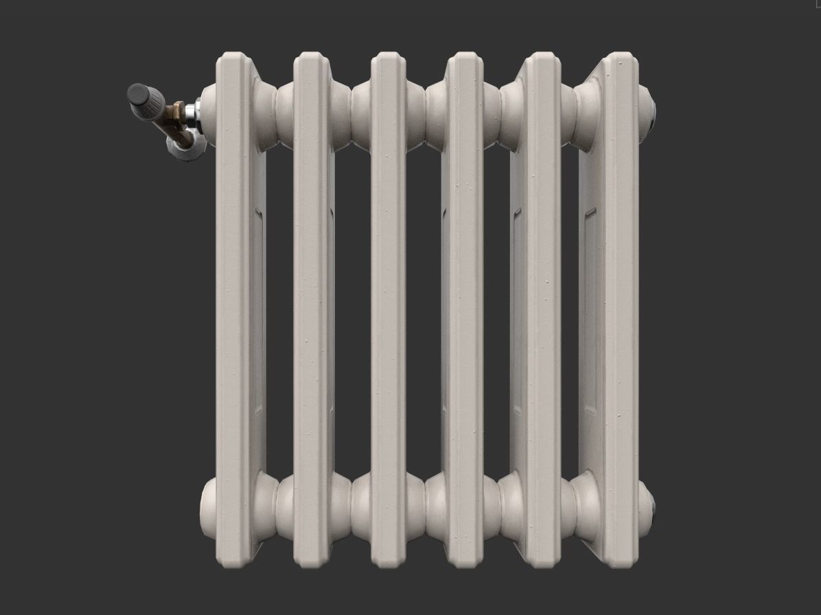 Radiator Low-poly 3D model_4