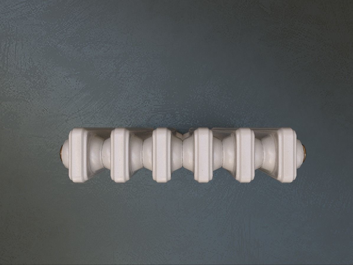 Radiator Low-poly 3D model_2