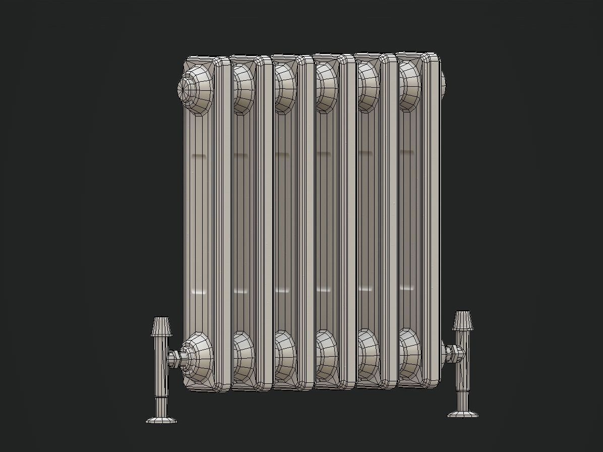 Radiator Low-poly 3D model_7