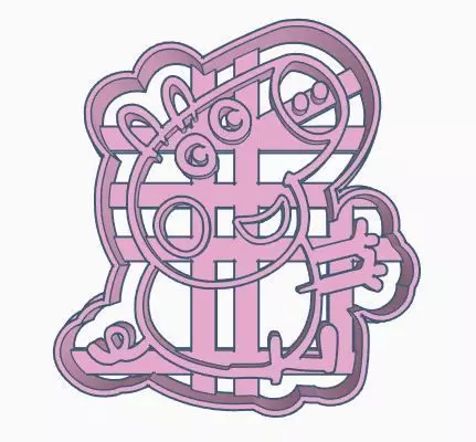 George from Peppa Cookie Cutter 3D print model