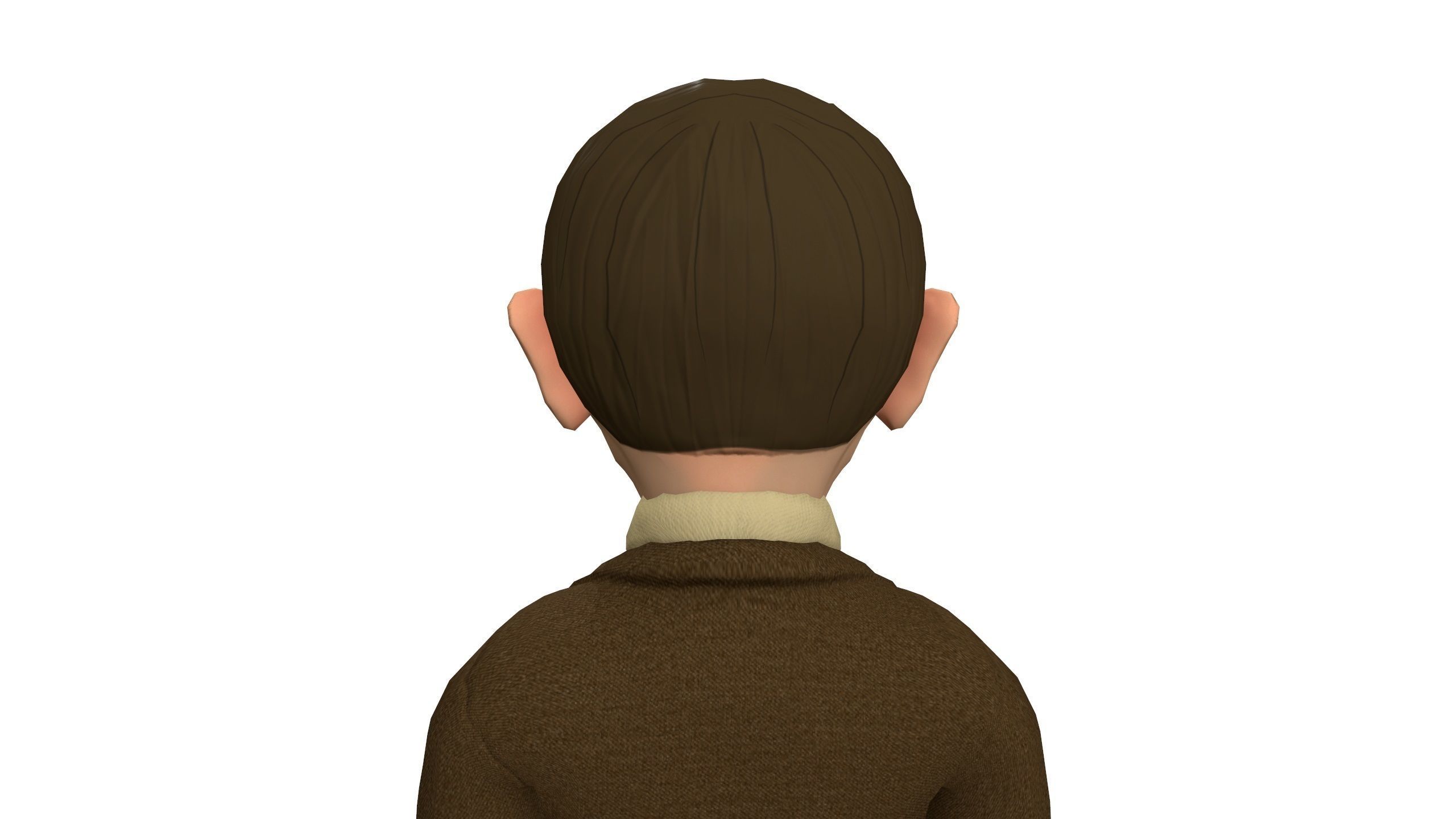 Mister pees man rigged animated game 3d character Low-poly 3D model_31