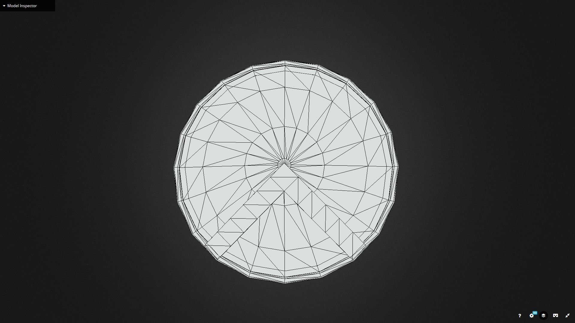 Spartan shield Low-poly 3D model_4